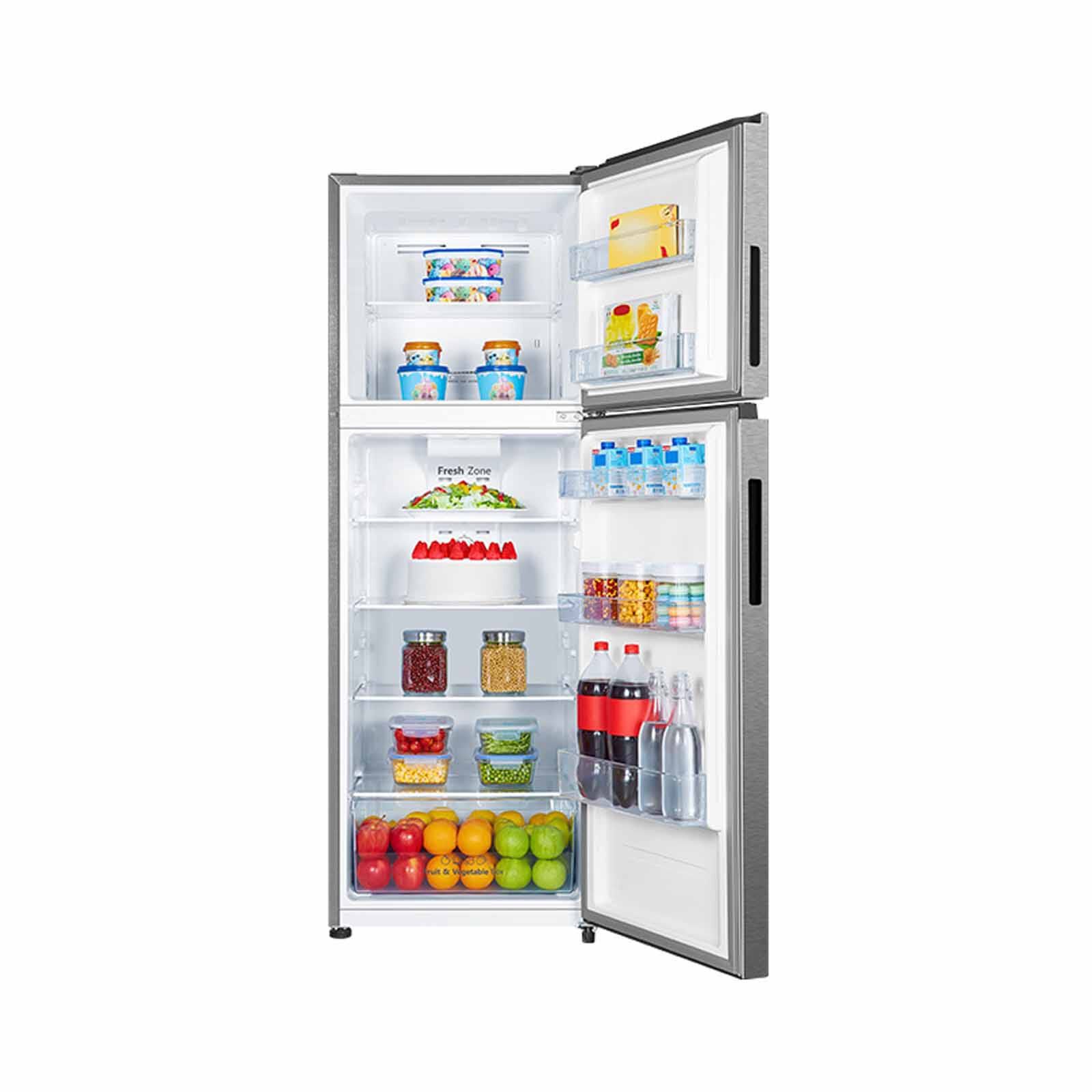 HISENSE 2 Door Top Mount Fridge (424l) - White And Blue Glass RT549N4SBU-image 3