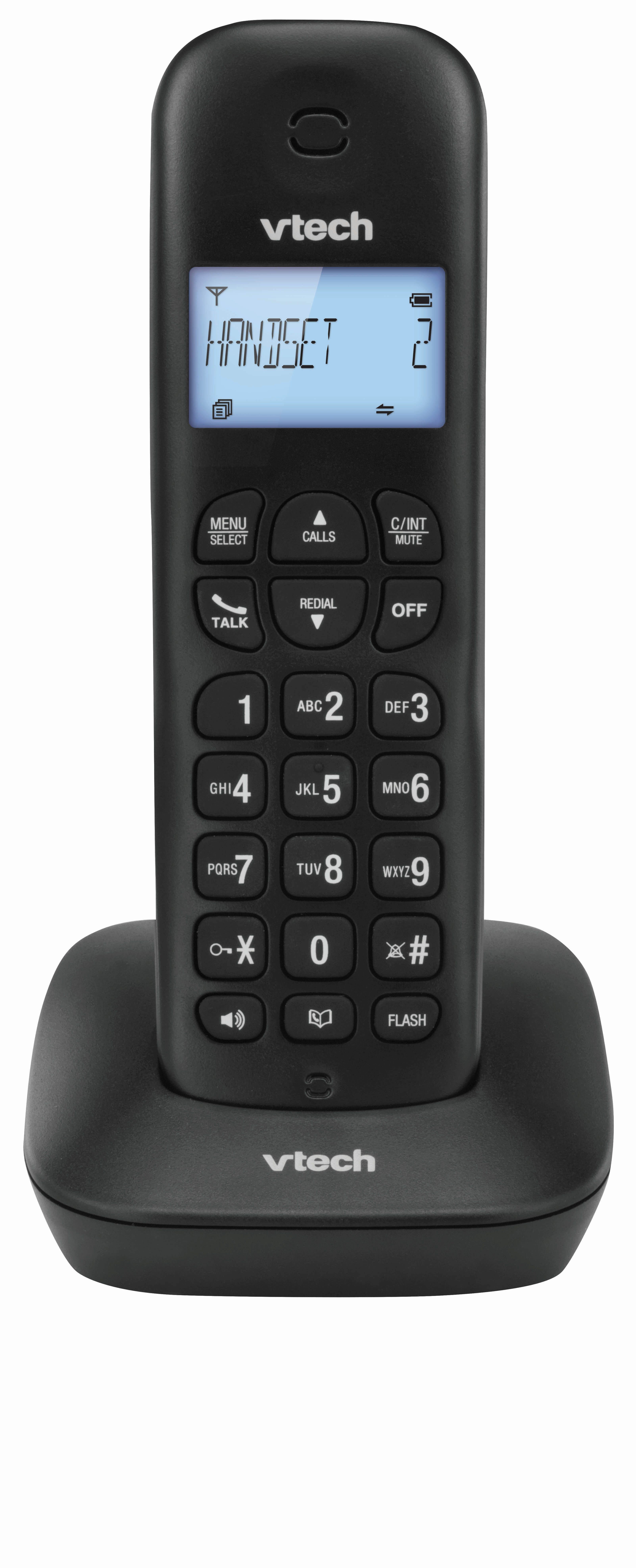 VTECH Digital Cordless Phone 2 Handsets ES2310-2A BK