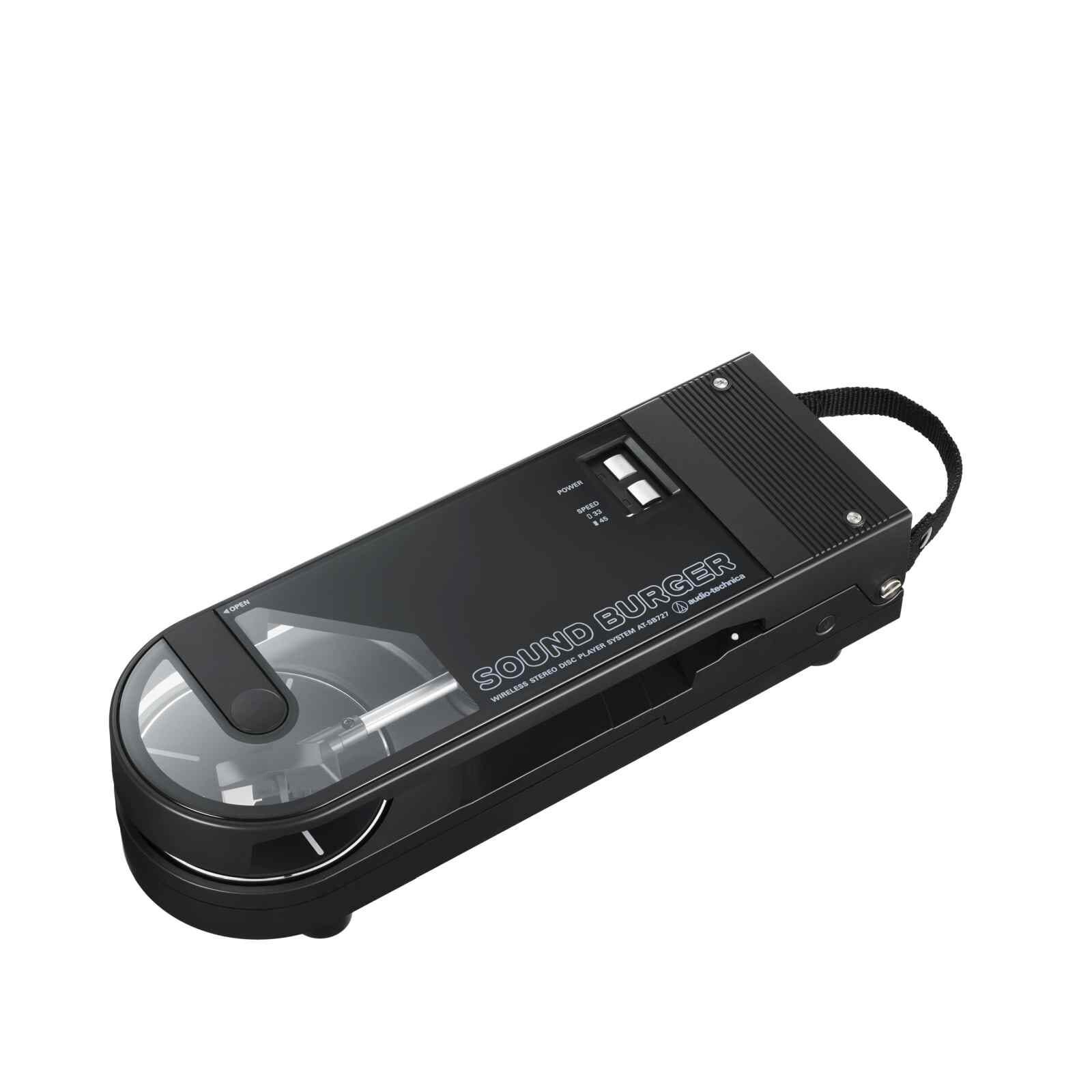AUDIO TECH Portable Bluetooth Turntable (black) AT-SB727 BK-image 2