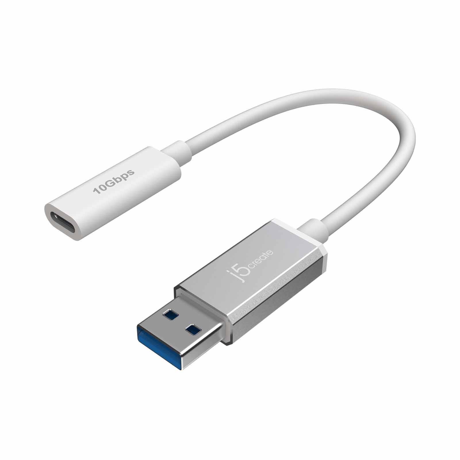 J5CREATE 10gbps Usb Type-a To Usb-c Cable (10cm) JUCX35-image 1
