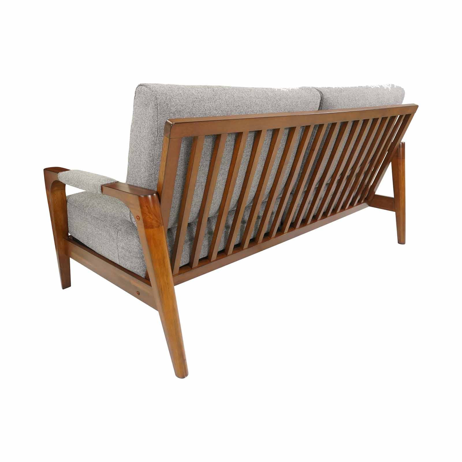 MUZE 3 Seater Sofa (fab) Grey Fabric Sofa PERLIS-image 6