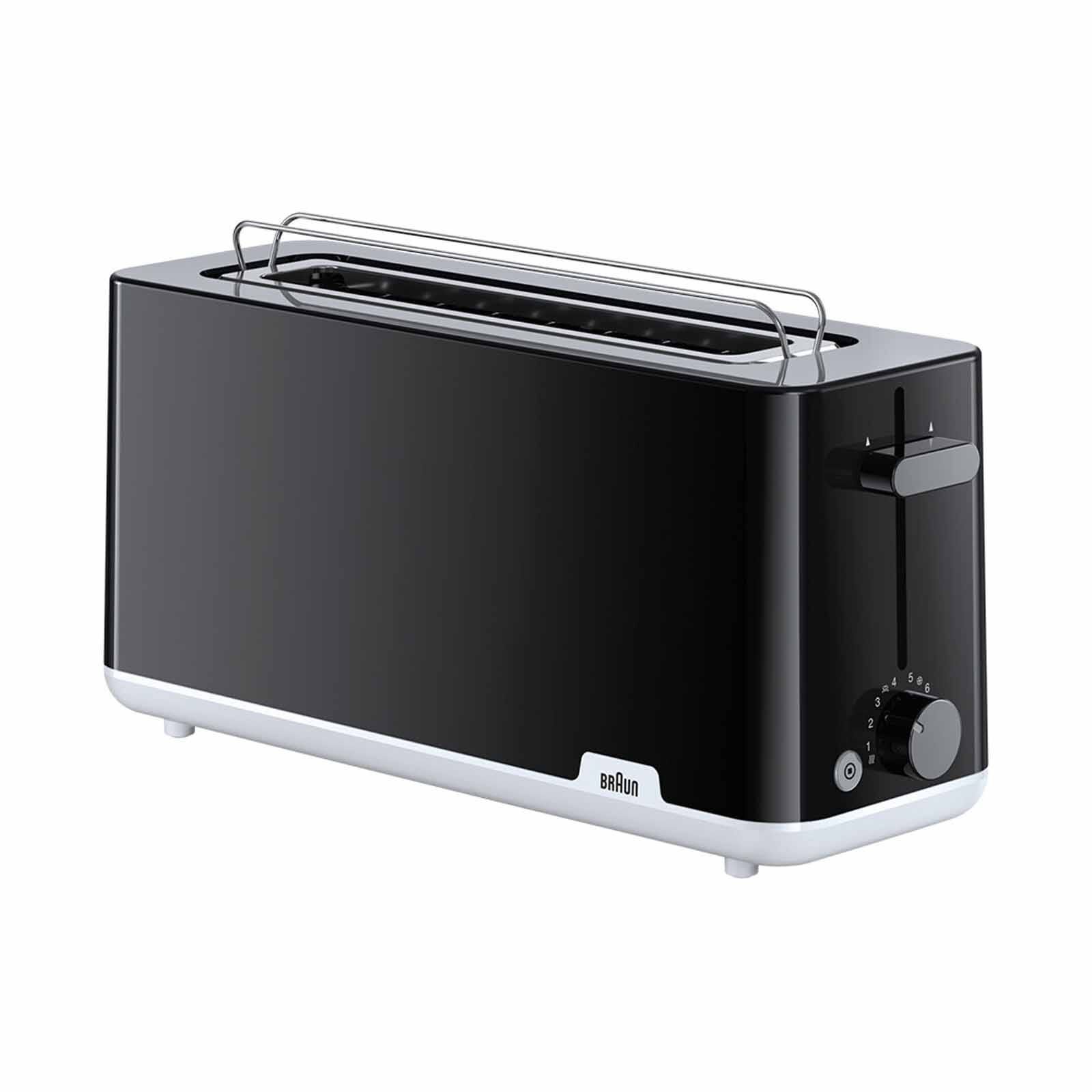 BRAUN Breakfast Series 1 Long-slot Toaster - Black HT1110BK-image 1