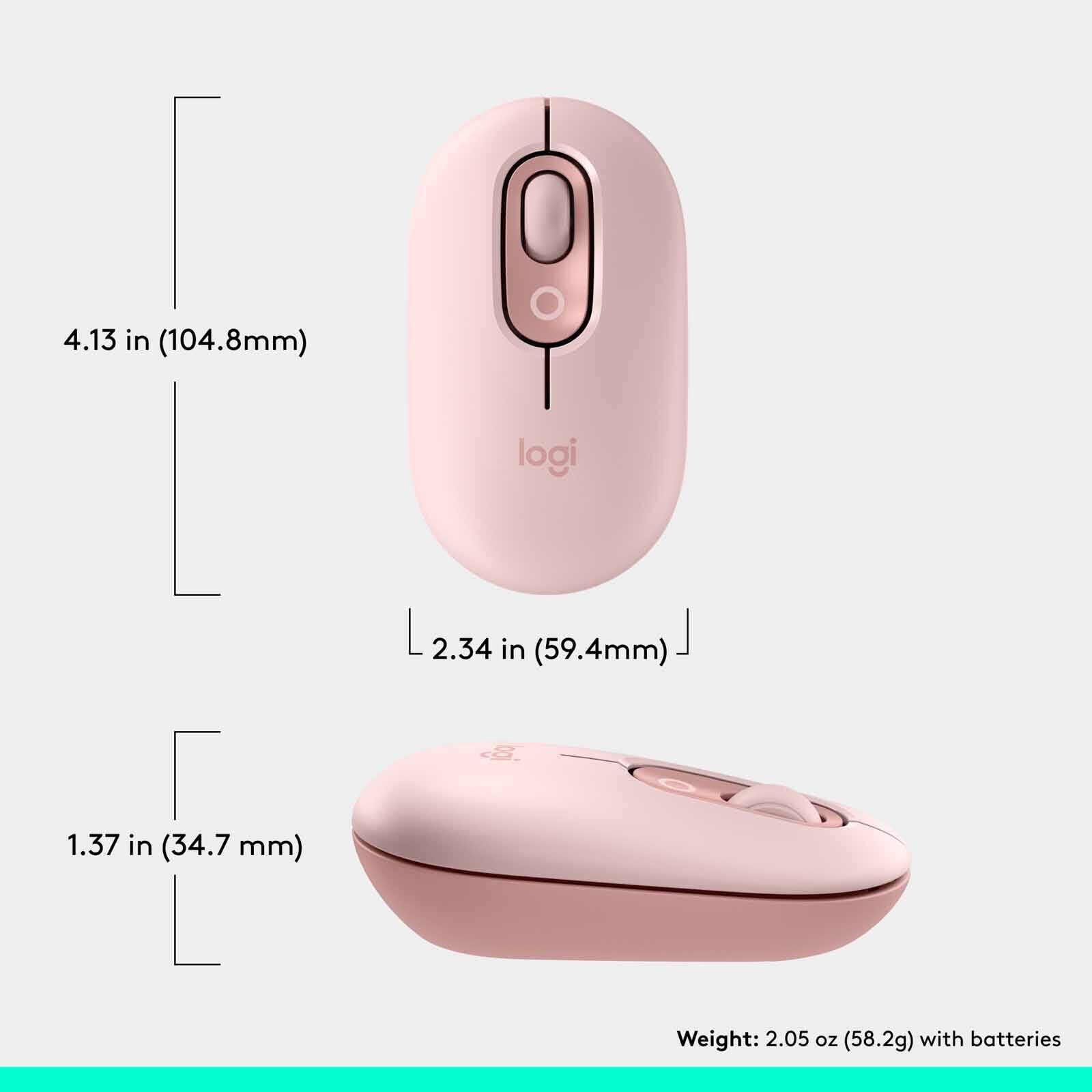 LOGITECH Pop Mouse With Emoji - Rose 910-007402-image 14