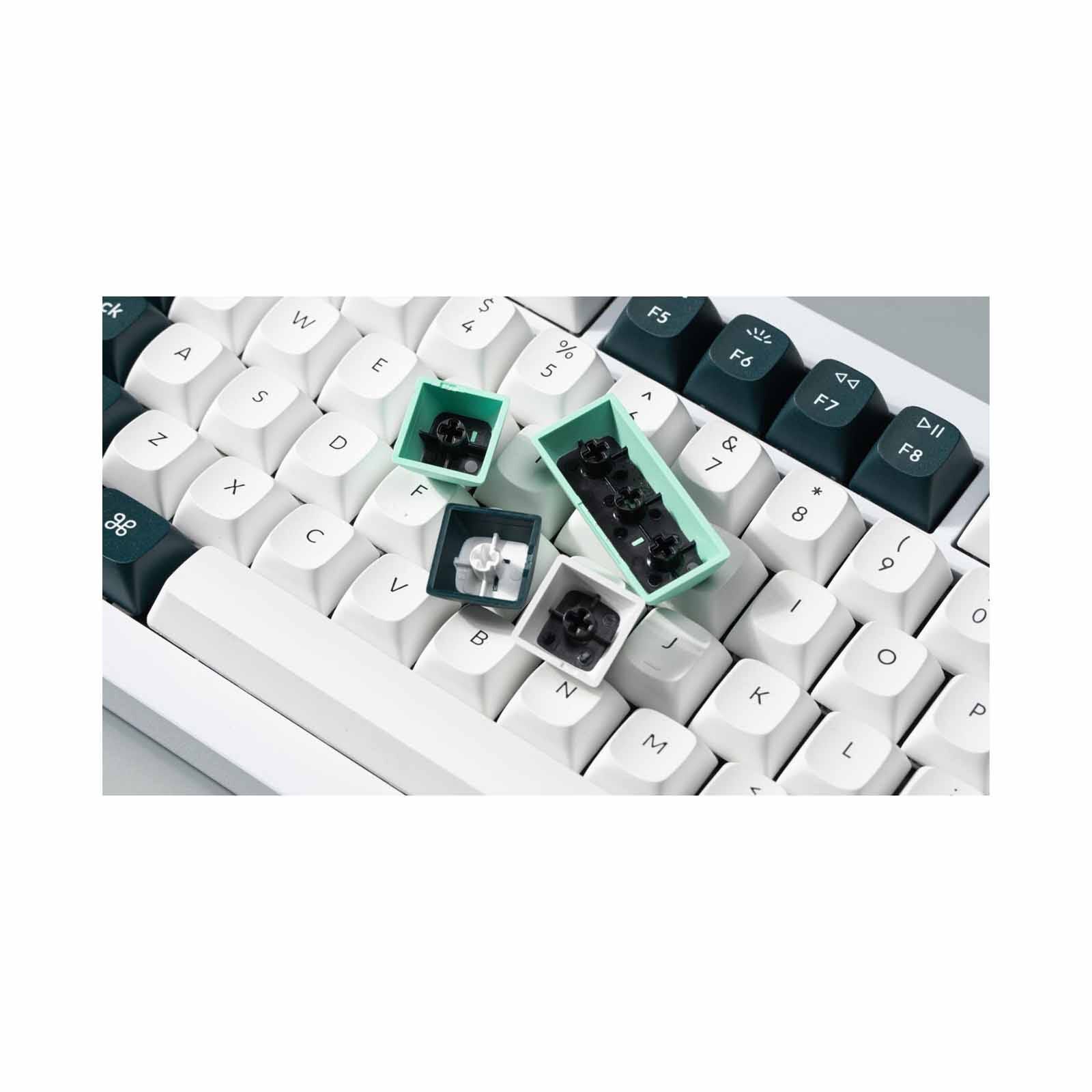 KEYCHRON Keychron Q1 He 75% 82key, Shell White, Knob, Purple Rgb Hot-swap Gateron 2.0 Magnetic Switch KYCN-Q1H-P1-image 3