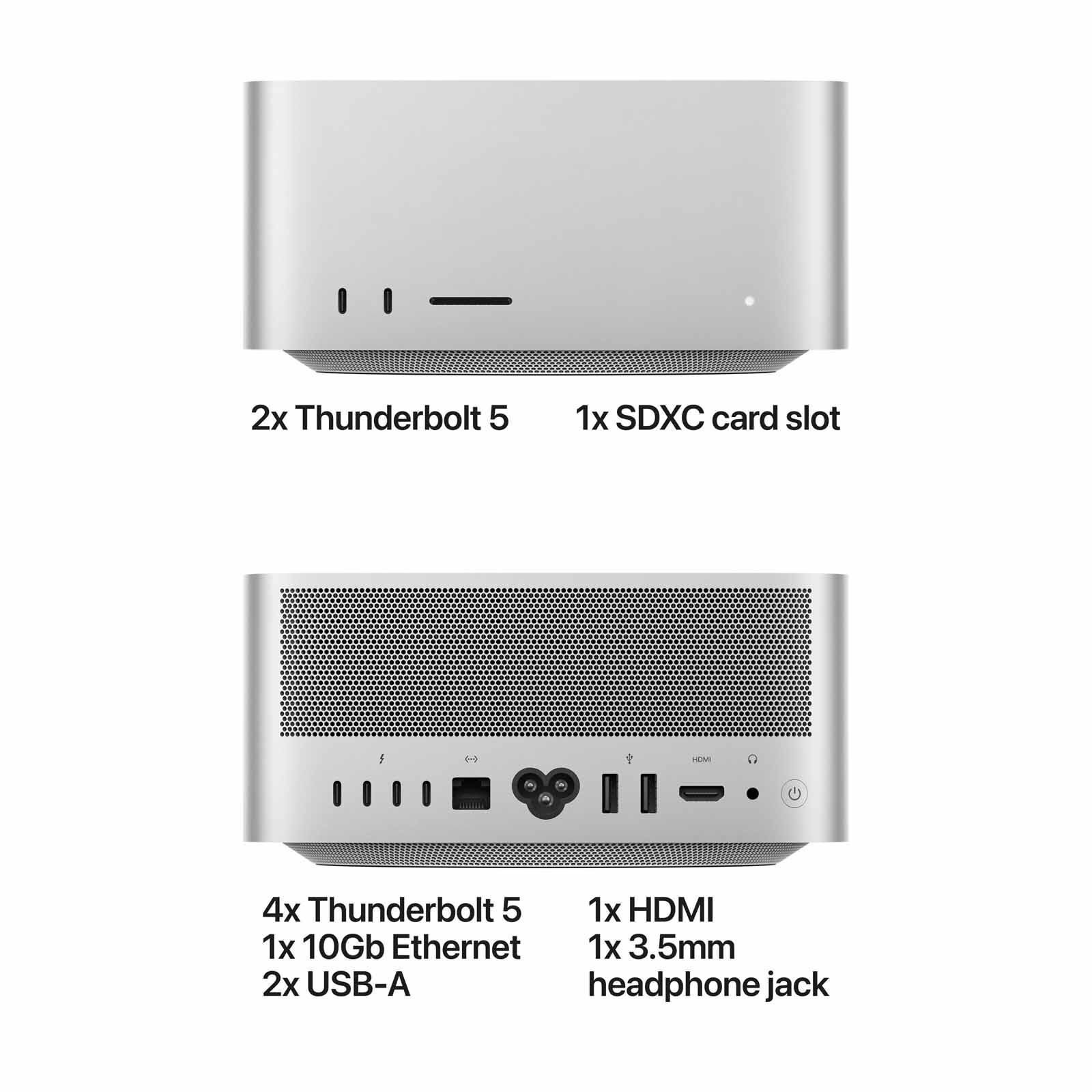 APPLE Mac Studio: Apple M5 Ultra Chip With 30-core Cpu, 64-core Gpu, 96gb, 1tb MHL74ZP/A-image 3