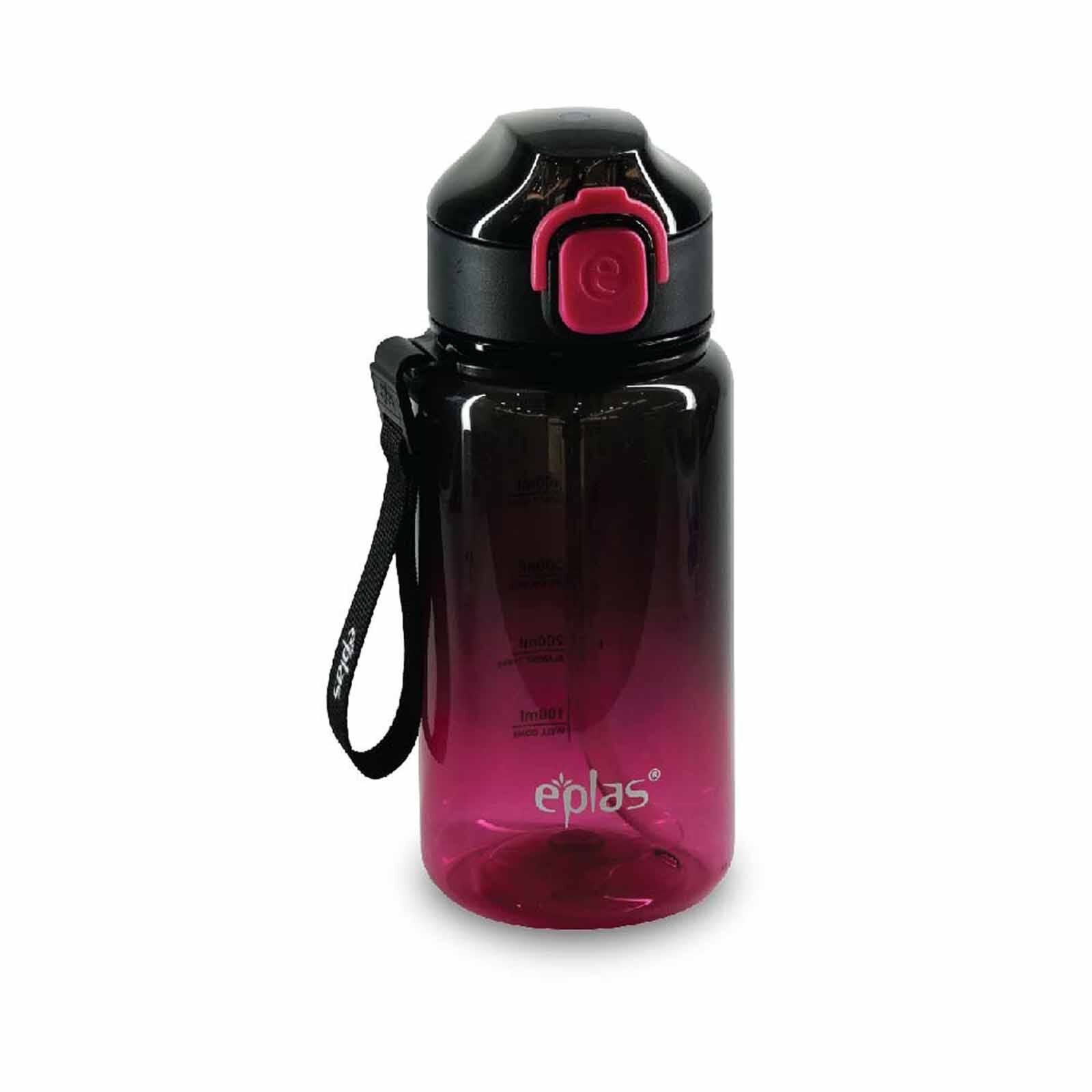 EPLAS Bpa One Touch Bottle (650ml) - Black & Red EGDS-650-image 1