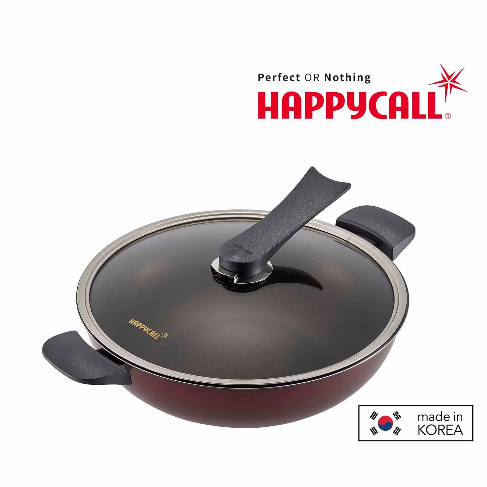 HAPPYCALL Solaris Diamond Ih 32cm Chef Wok + Lid 3900-0565 / 4900-0154-image null