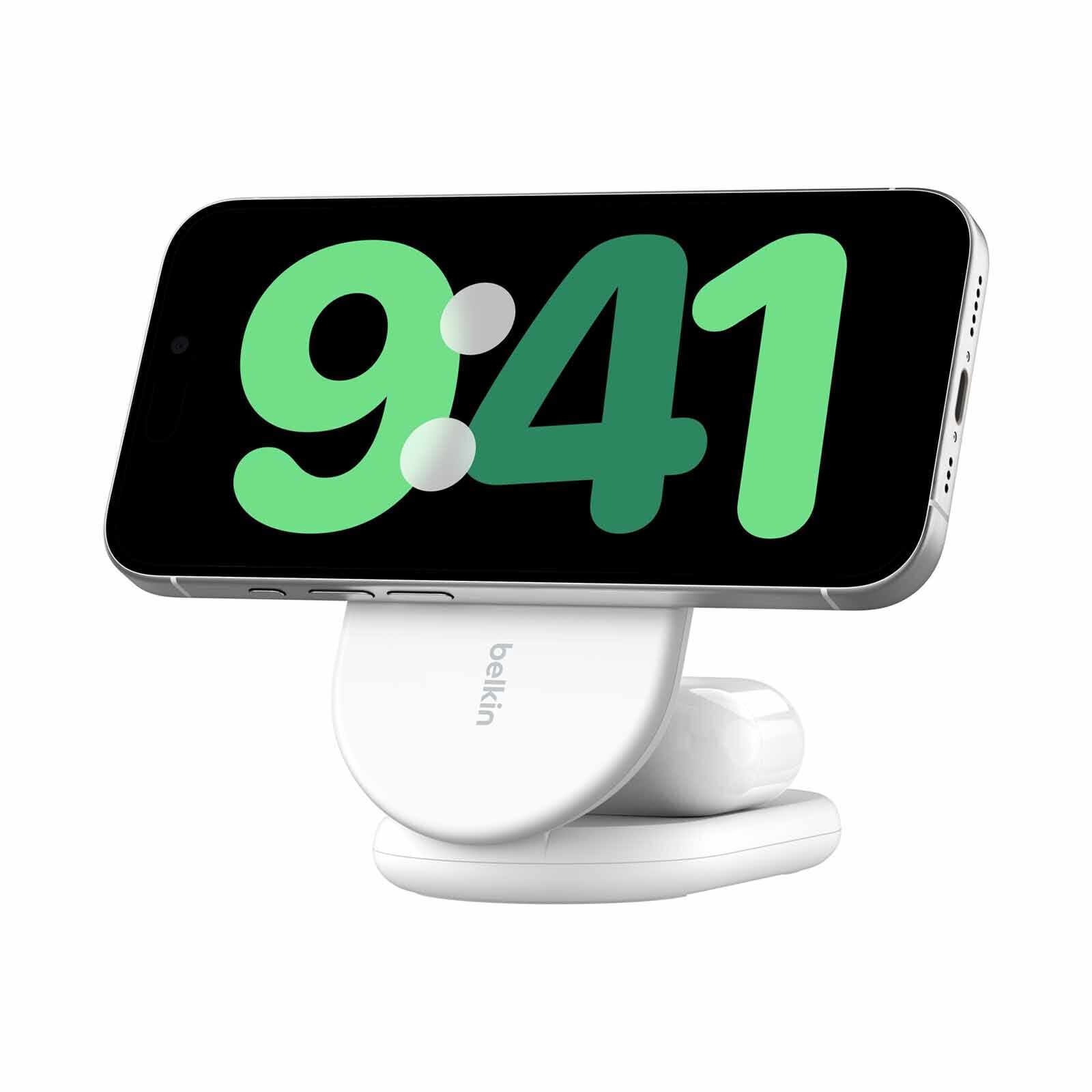 BELKIN Qi2 2-in-1 Mag Wireless Charging Stand Wht WIZ028QCWH-image 5