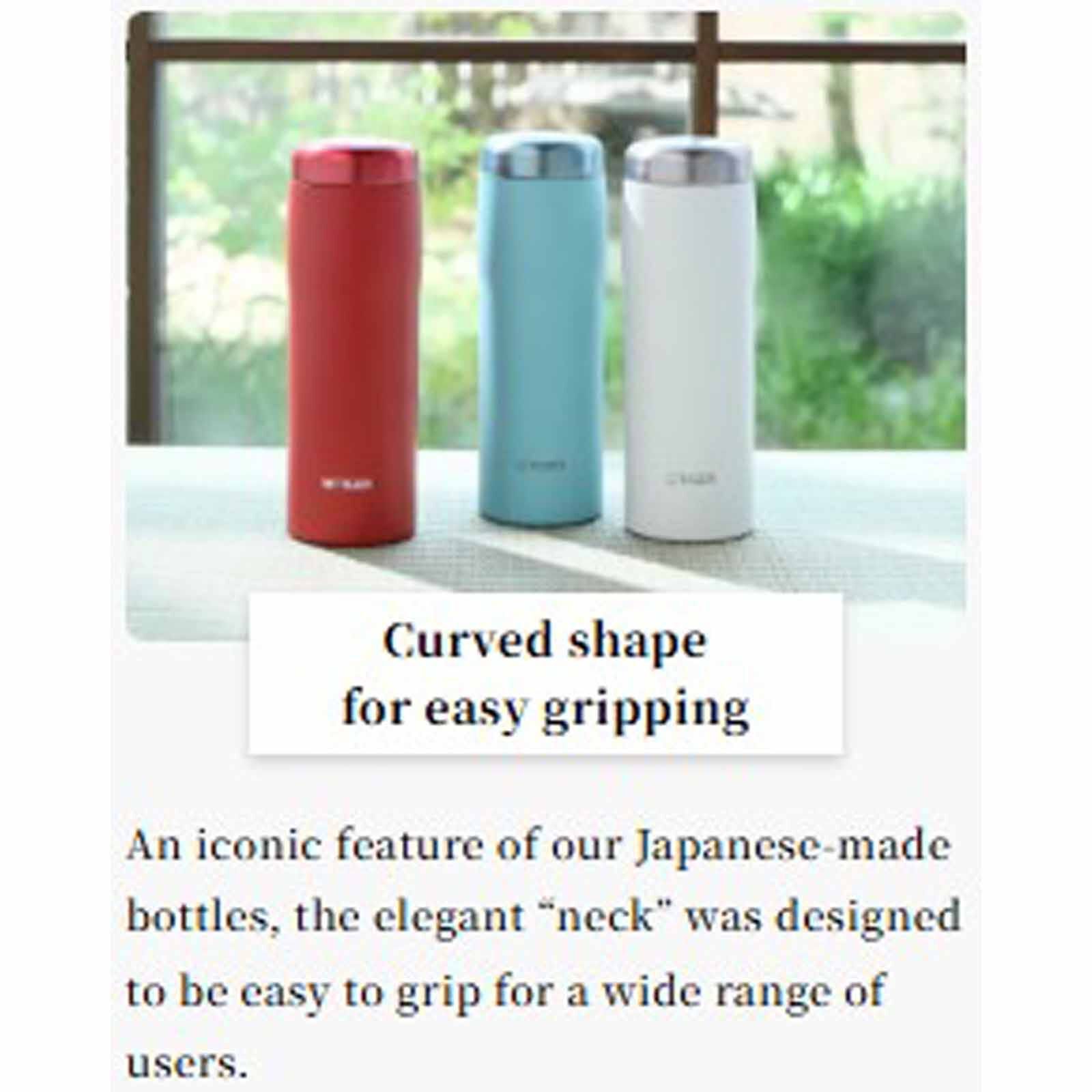 TIGER 240ml Vacuum Insulated Stainless Steel Bottle - Dark Red MJF-A024 (RF)-image 3