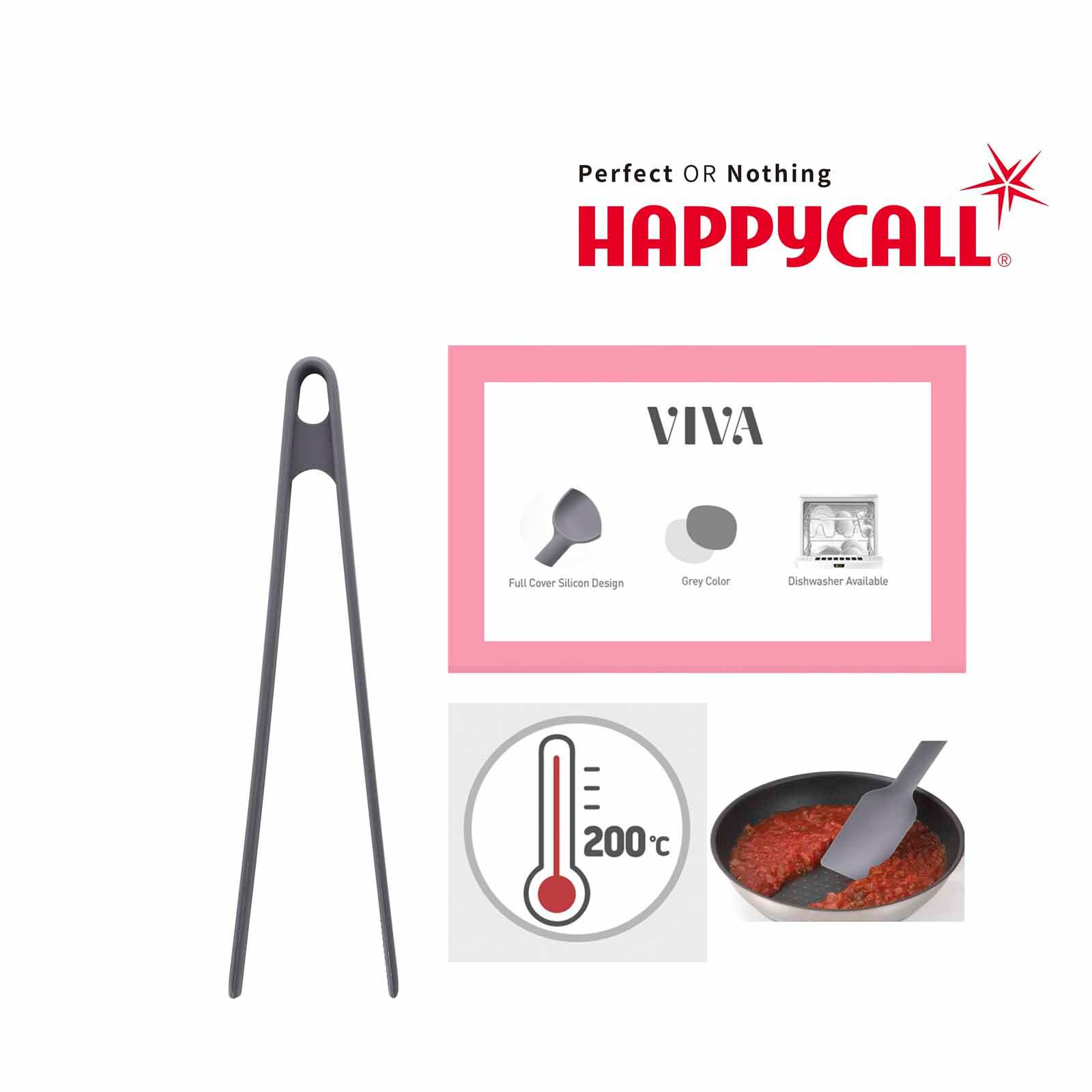 HAPPYCALL Viva Silicone Cooking Tongs 4004-1048-image null