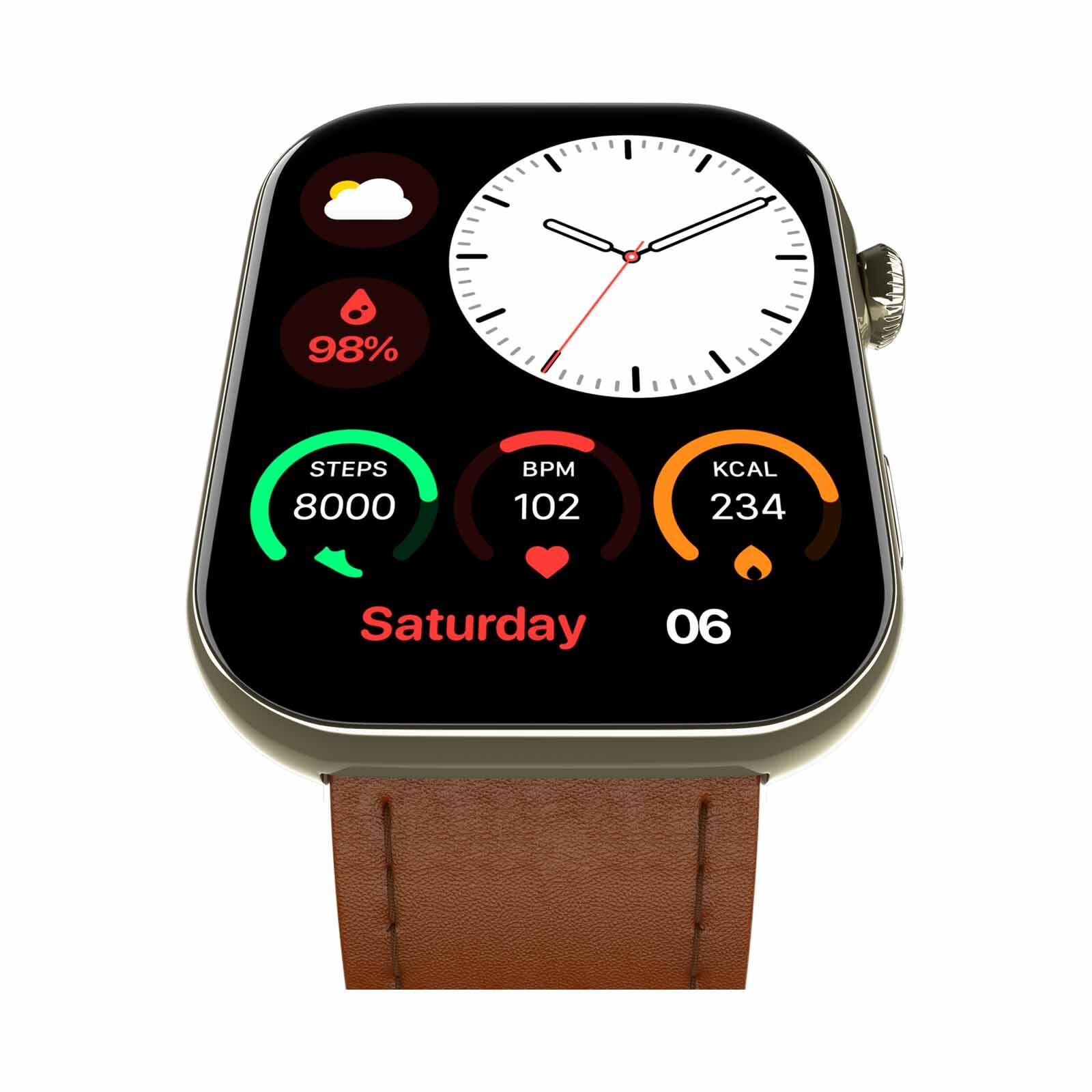 NOISE Colorfit Ultra 3 Smartwatch - Classic Tan Brown WRB-SW-COLORFITULTRA3-LTHR-NKL_TBRN-image 4
