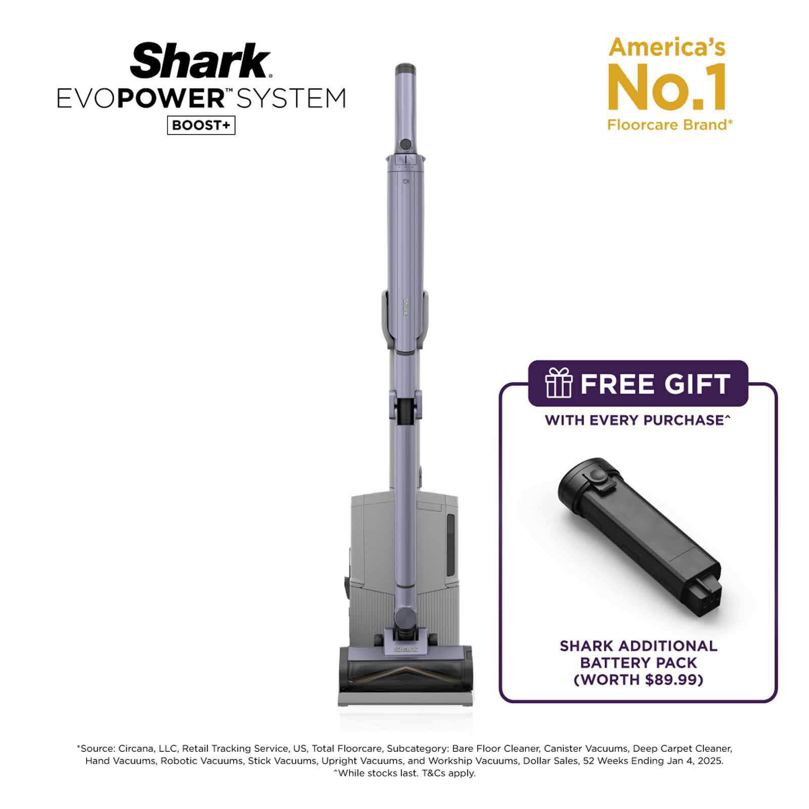 SHARK Evopower Boost+ Cordless Vacuum Cleaner LC751SMPU-image 2