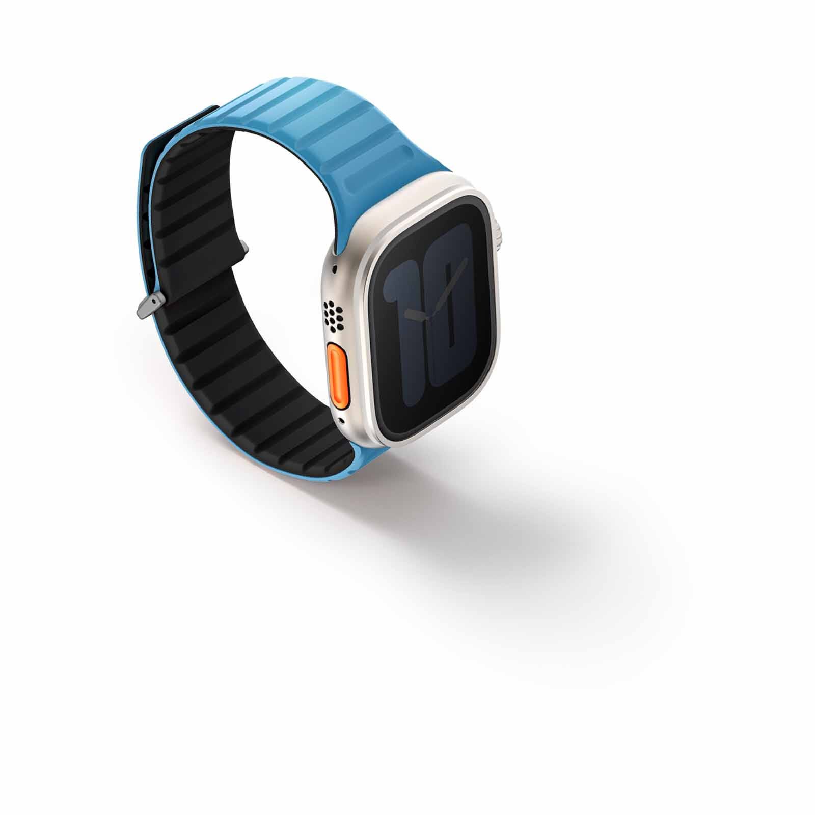 UNIQ Revix Evo Reversible Magnetic Apple Watch Strap 49/45/44/42mm - Pacific (pacific Blue/black) UNIQ-49MM-REVEPCBLUBLK