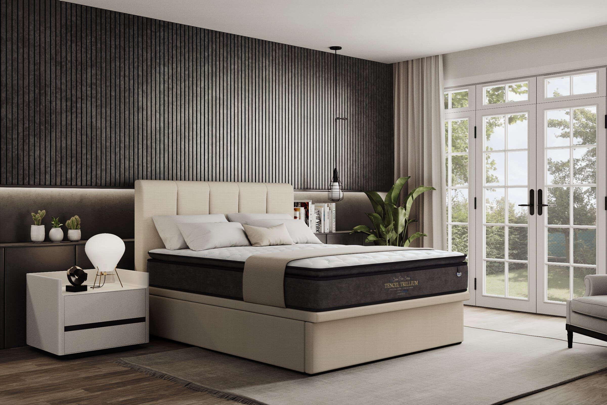 MAXCOIL Super Single Size Mattress SPINECARE TENCEL TRILLIUM-image 2