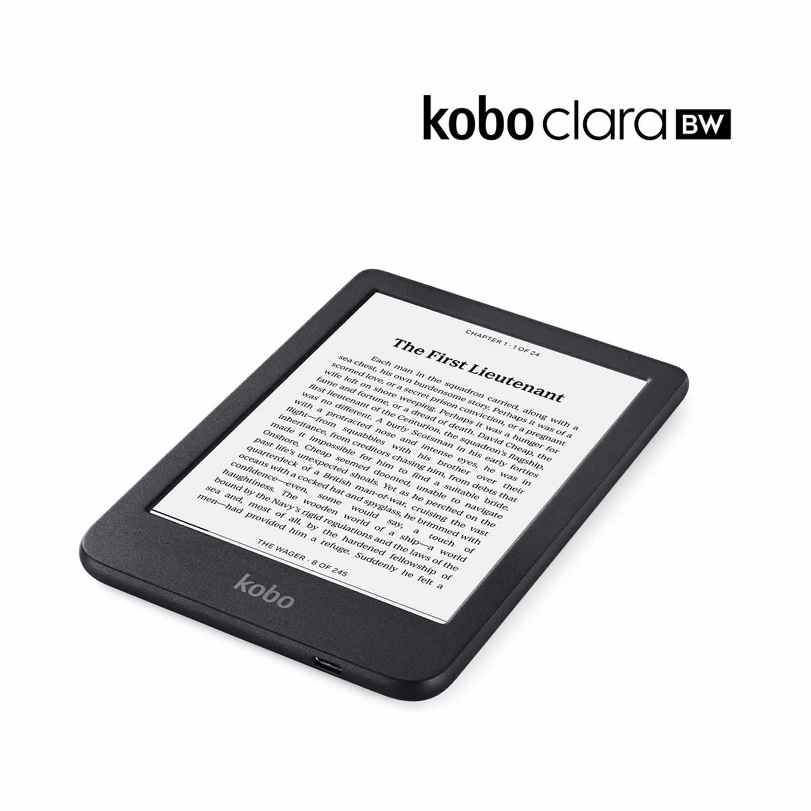 RAKUTEN KO Kobo Clara Black And White (black) Carta 1300 N365-KU-BK-K-EP-image 1