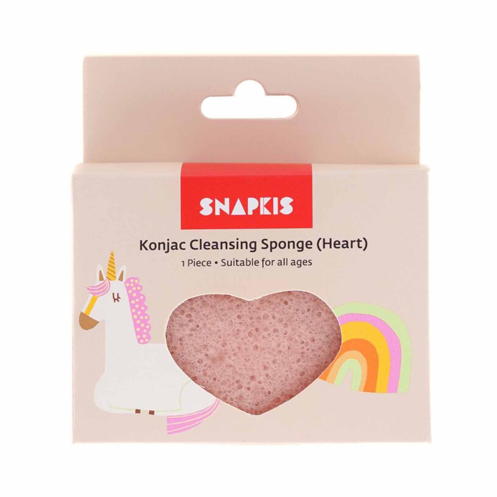 SNAPKIS Heart KONJAC CLEANSING SPONGE (S)-image 1