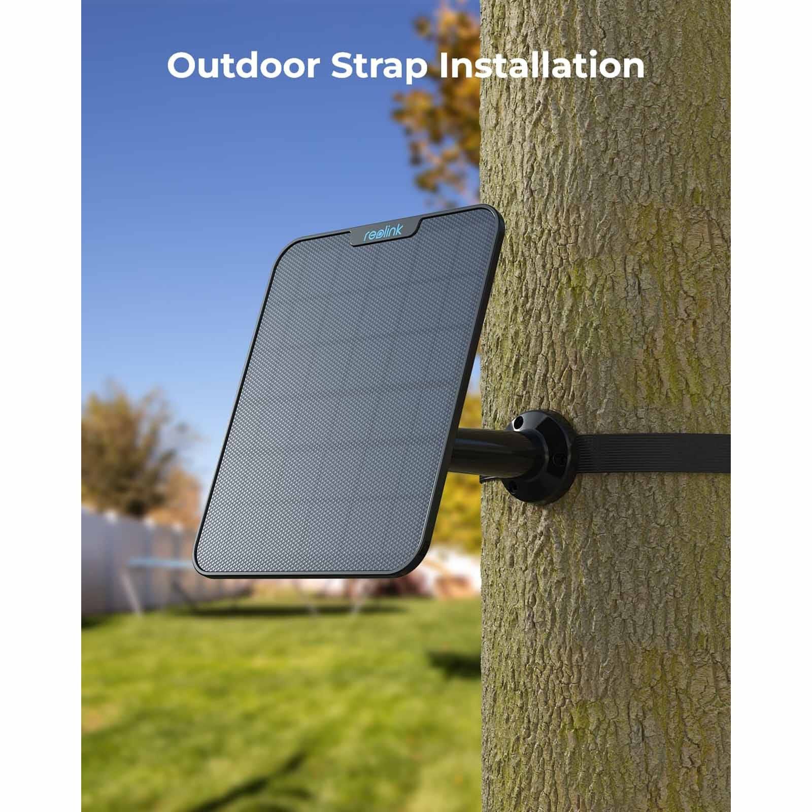 REOLINK Reolink Solar Panel 2 Black 6w With 4m Type-c Connection Cable For Reolink Battery/solar Cameras SP2-B-image 5