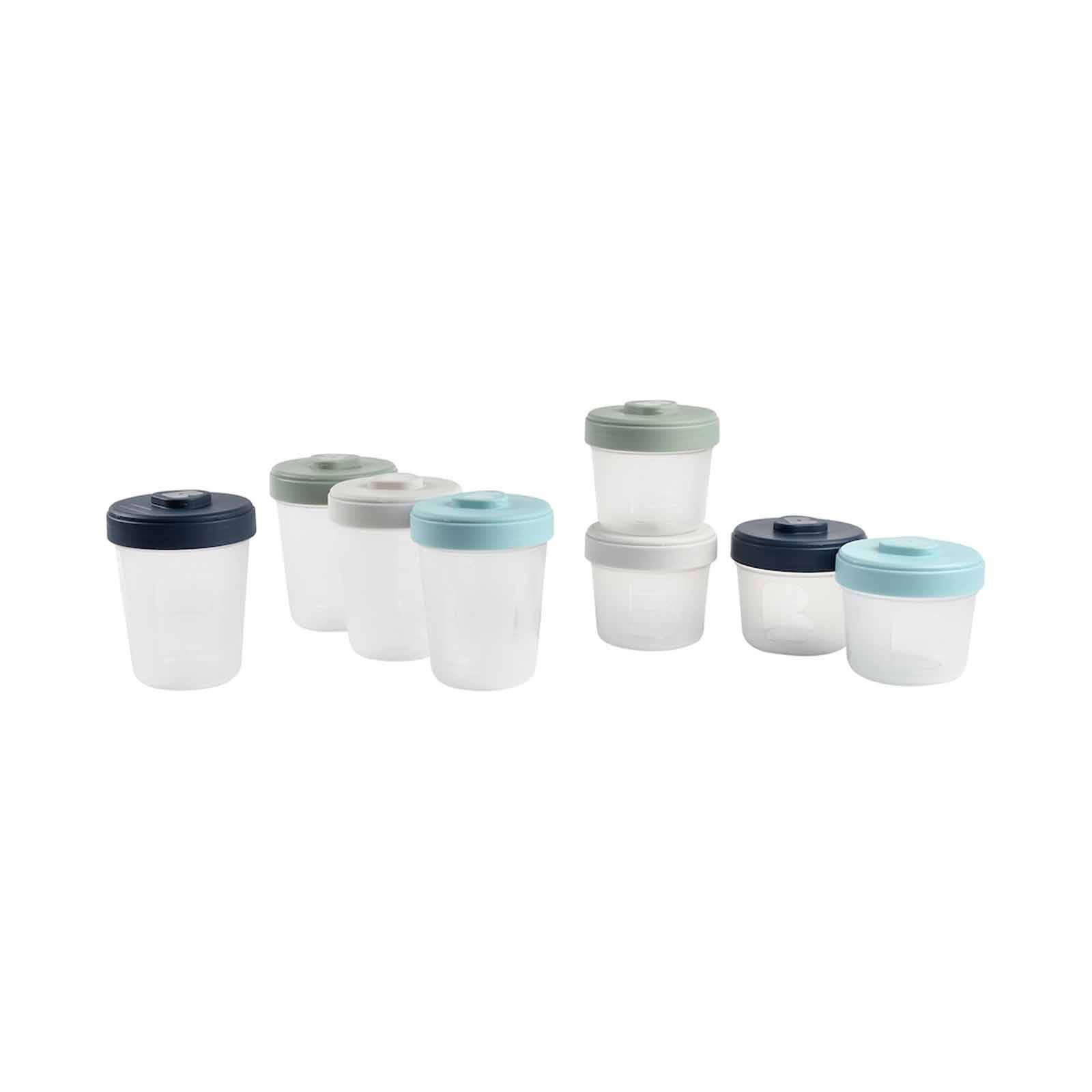 BEABA Food Storage Toddler Set 150ml/250ml - Storm (online) CLIP PORTIONS