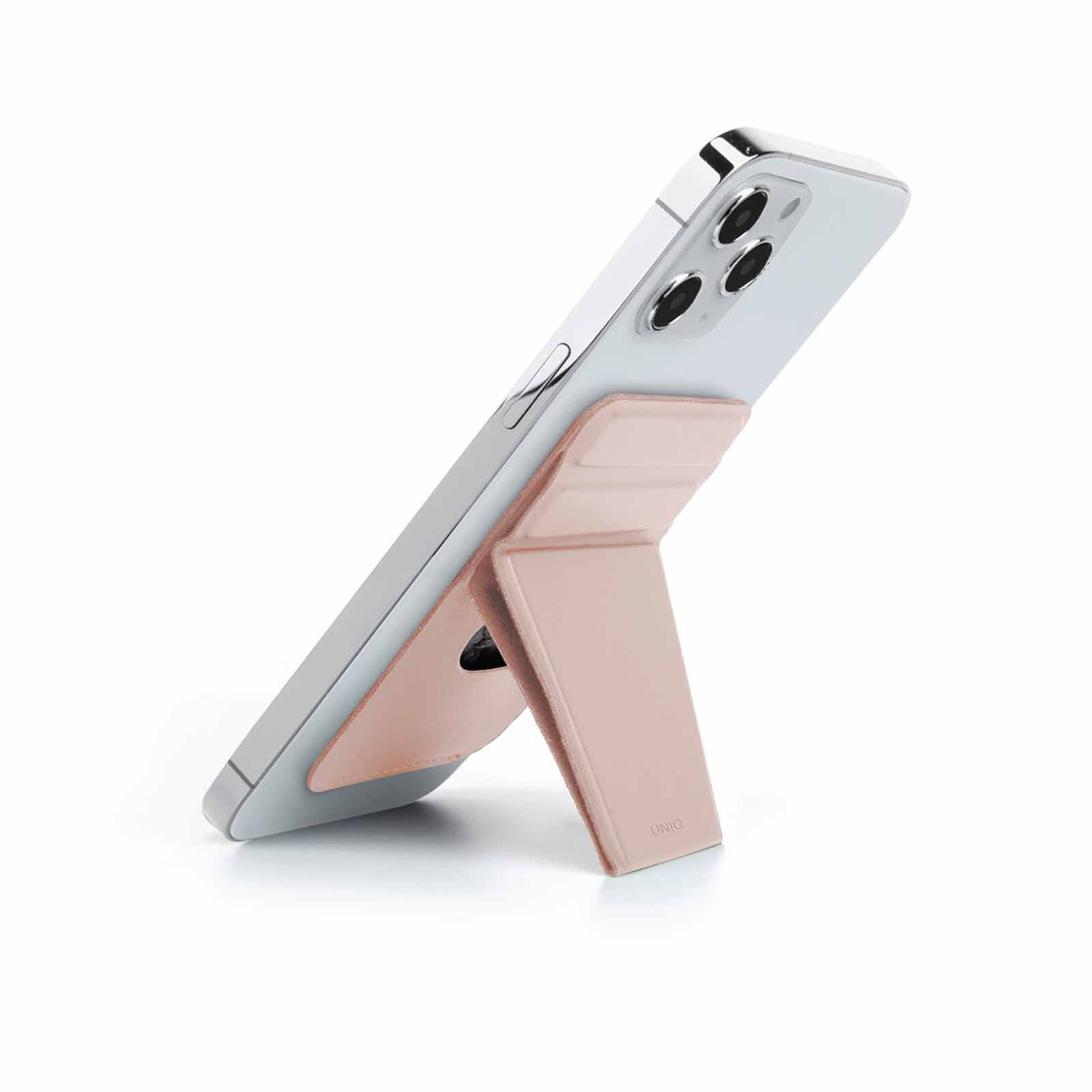 UNIQ Lyft Magnetic Snap-on Stand And Card Holder - Blush Pink (pink) UNIQ-MGSNAPONCH-LYFTPNK-image 1