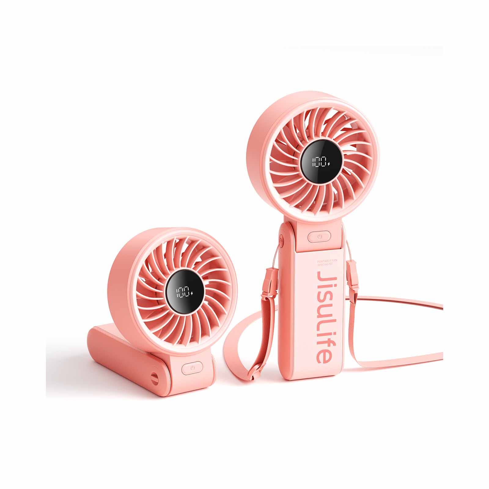 JISULIFE Handheld Fan Life7 (3600mah) LIFE7-3600 PINK-image 2