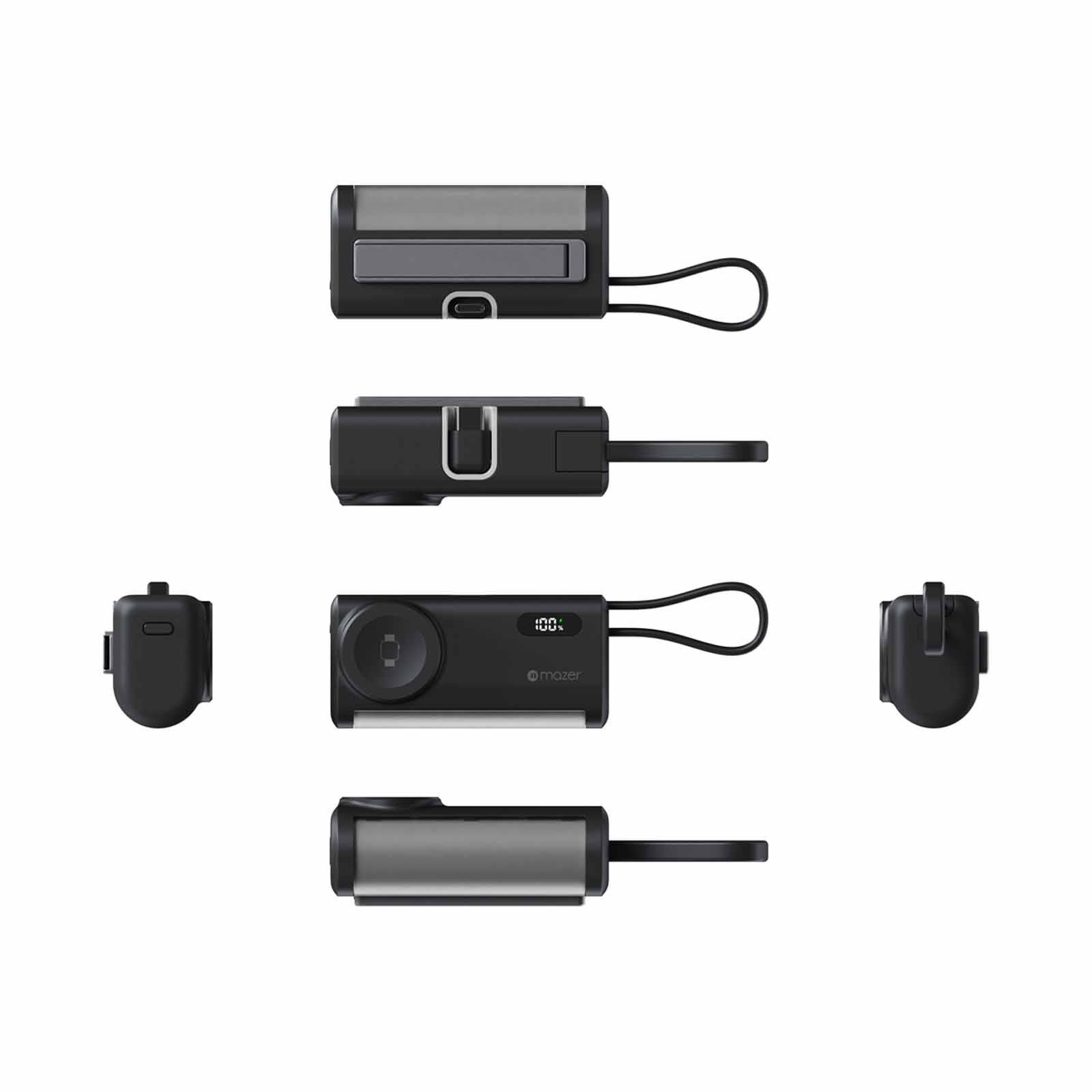 MAZER Powermate 5000mah/pd20w With Apple Watch Charging Powerbank - Blackgrey M-PC5.0W-BG-image 3