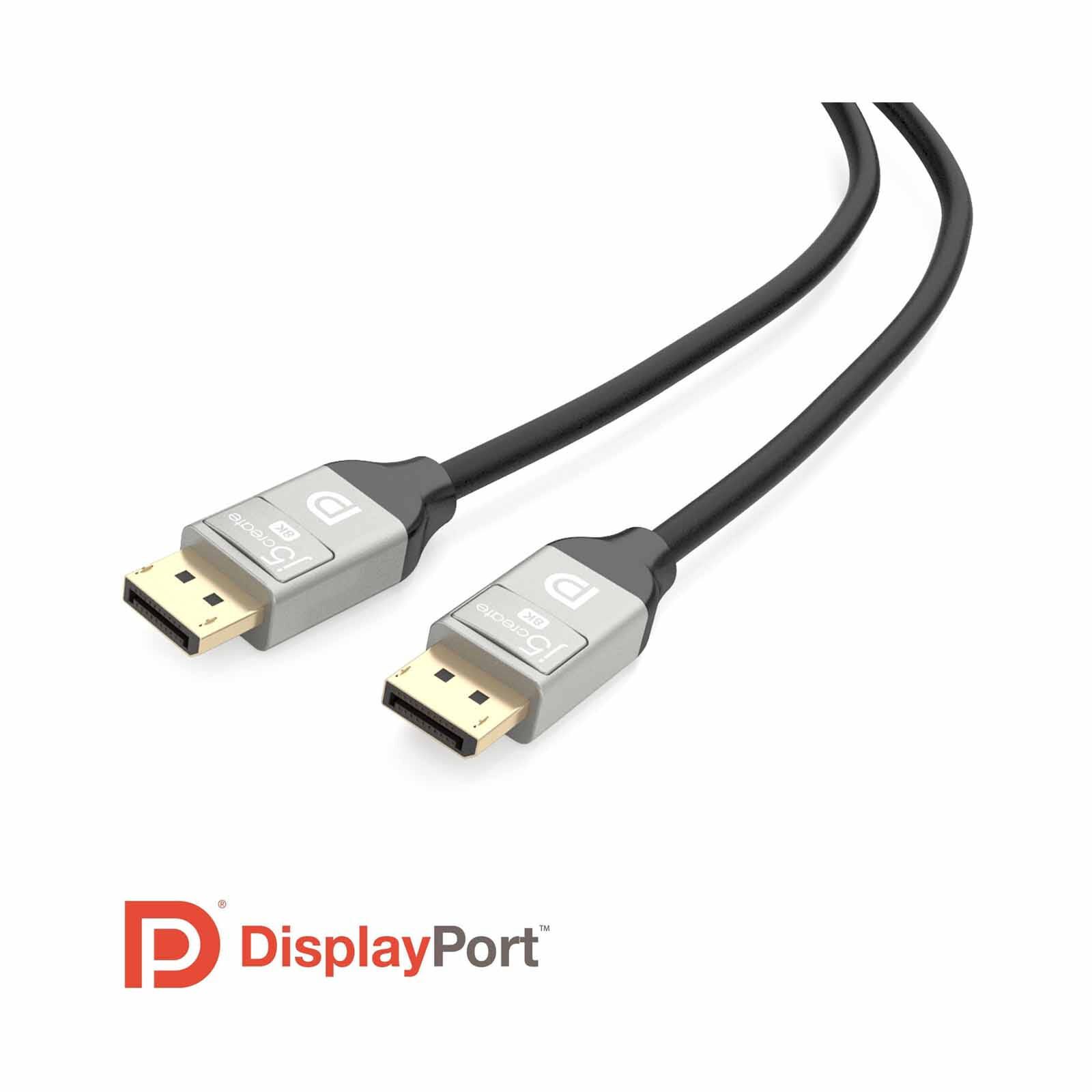 J5CREATE 8k Displayport 1.4 Cable (2m) JDC43-image 2