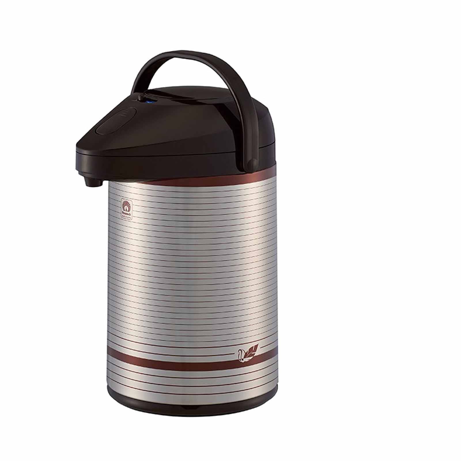 PEACOCK Glass Linded Airpot (2.2l) - Brown MPP-22S (BR)-image 1