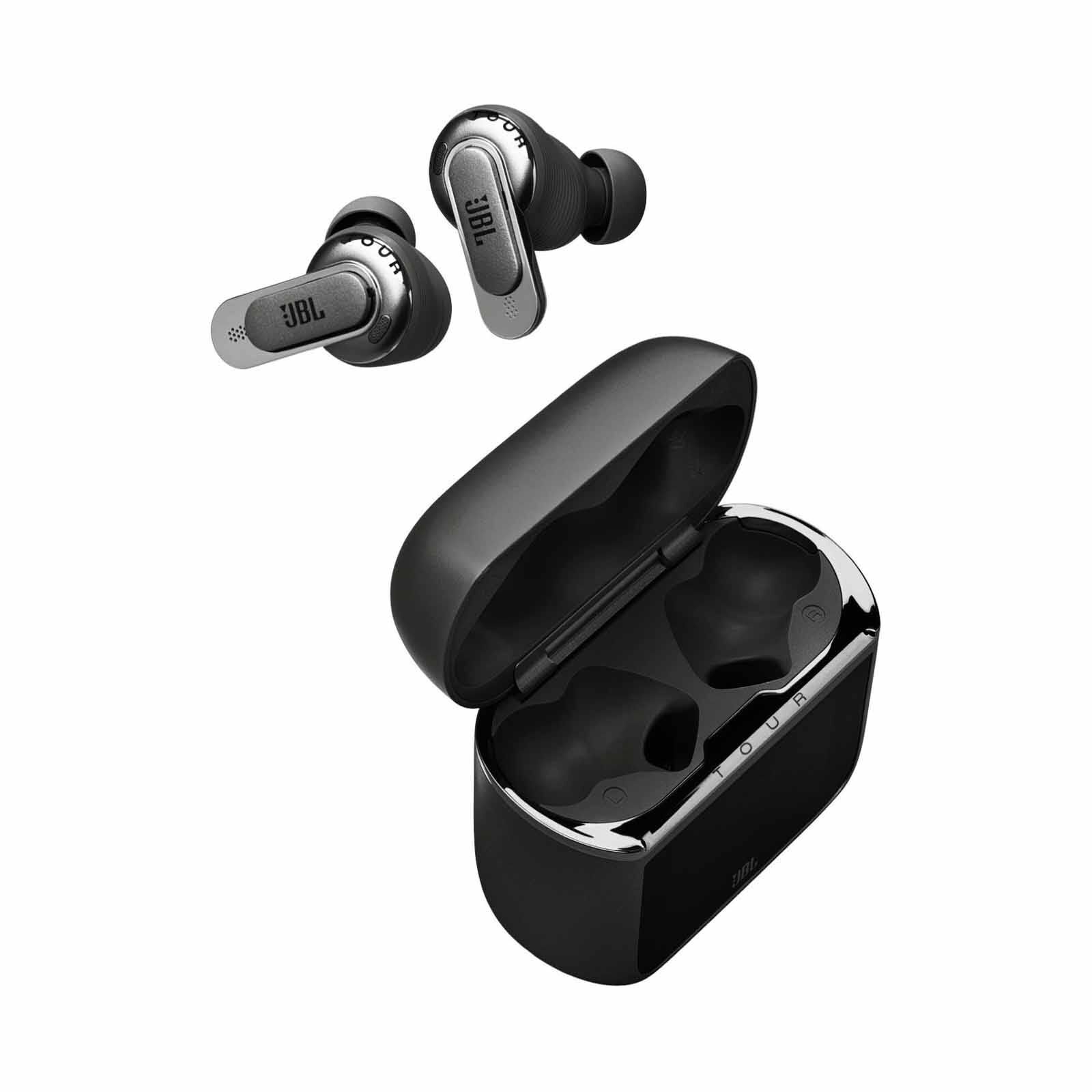 JBL True Adaptive Noise Cancelling Earbuds With Jbl Spatial 360 Headtracking And An Audio Transmitter Sm TOUR PRO 3 BLACK-image 2