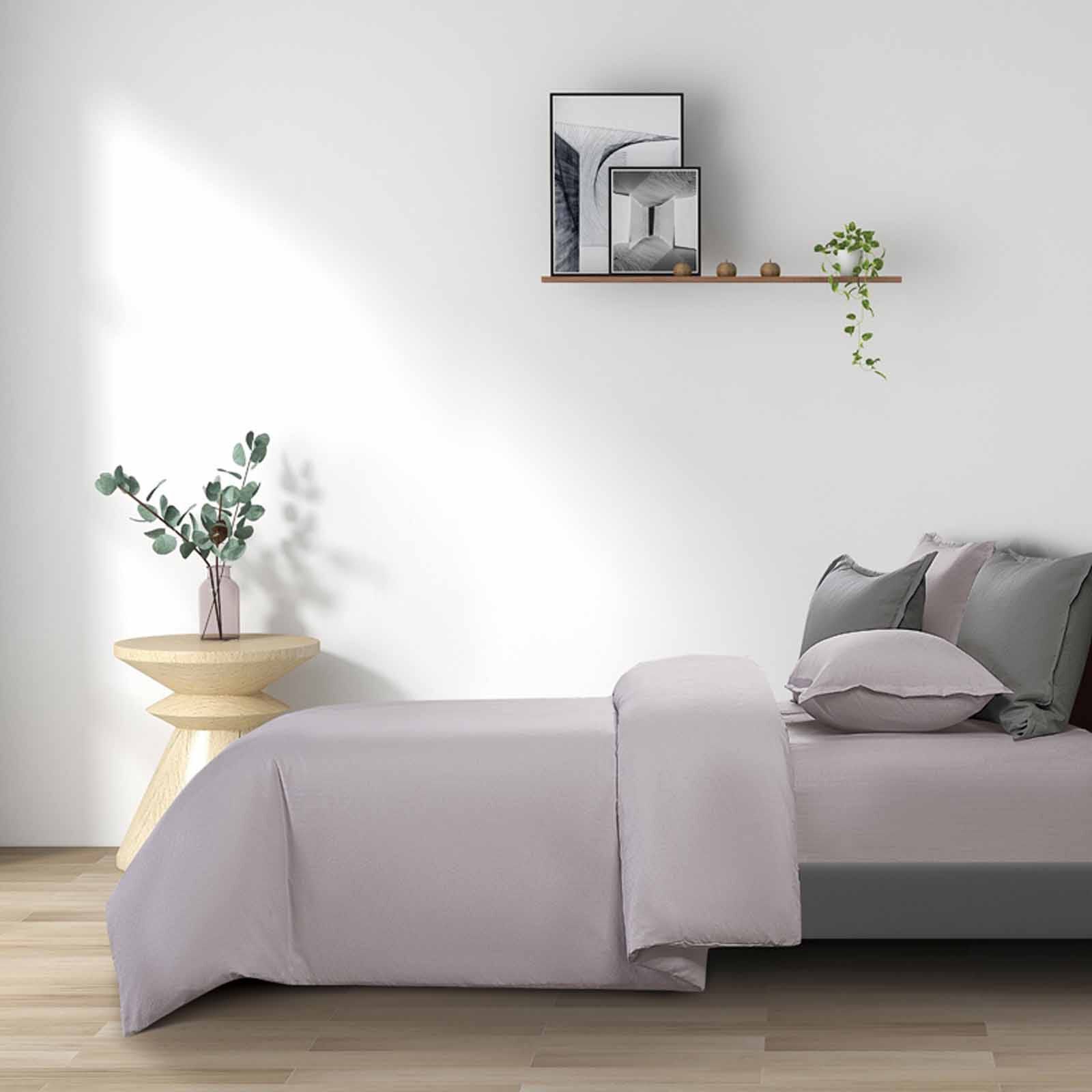 EPITEX Fitted Bed Set - Dobby (online Only) Grey - King SILKYSOFT-image 2