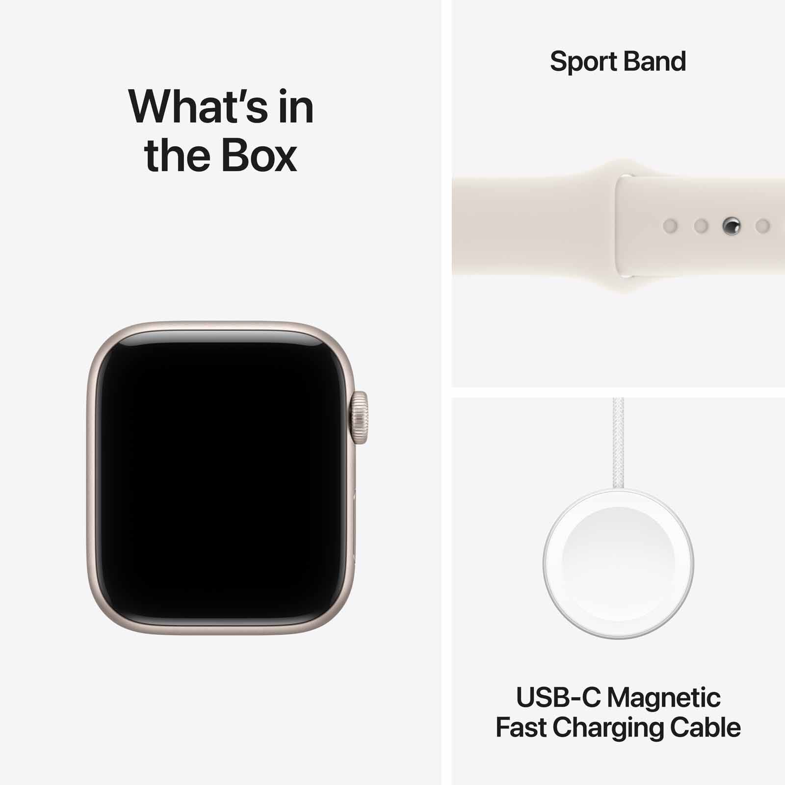 APPLE Watch Se 3 Gps 44mm Starlight Aluminium Case With Starlight Sport Band - M/l MEHJ4X/A-image 8