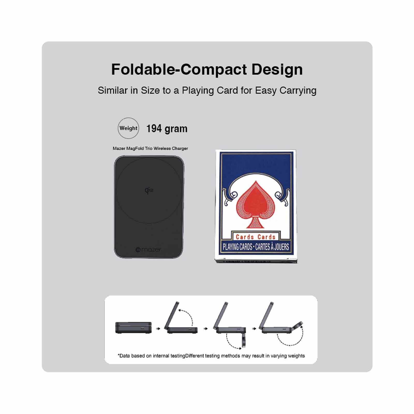 MAZER Qi2 Certified 23w Foldable 3in1 Wireless Charger - Black M-QI2-MAGFOLD05-BK-image 11