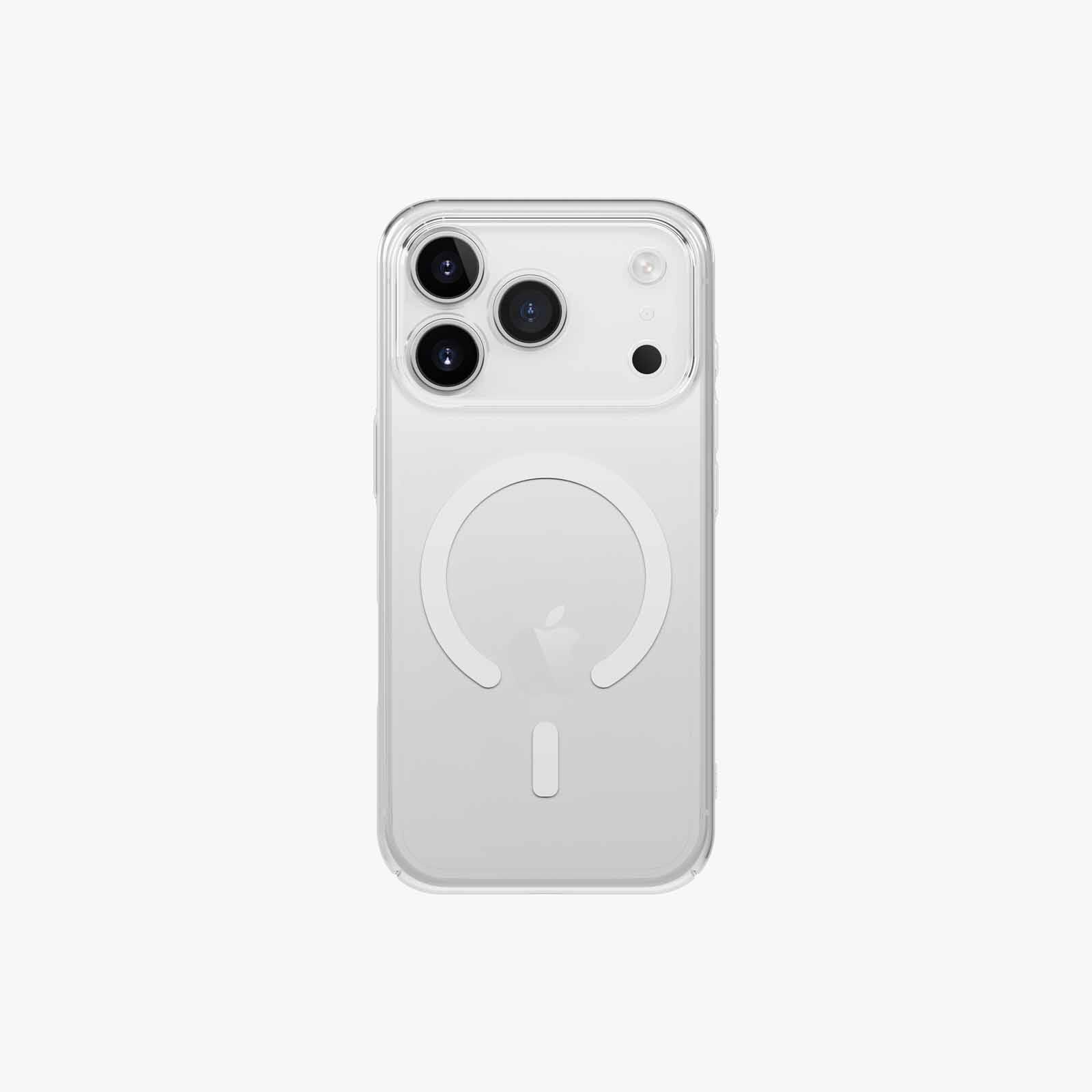 UNIQ Iphone 17 Pro (2025) 6.3 Magclick Charging Airsuit - Glossy Clear/white UNIQ-IP6.3P(2025)-ASMGCLRW-image 4