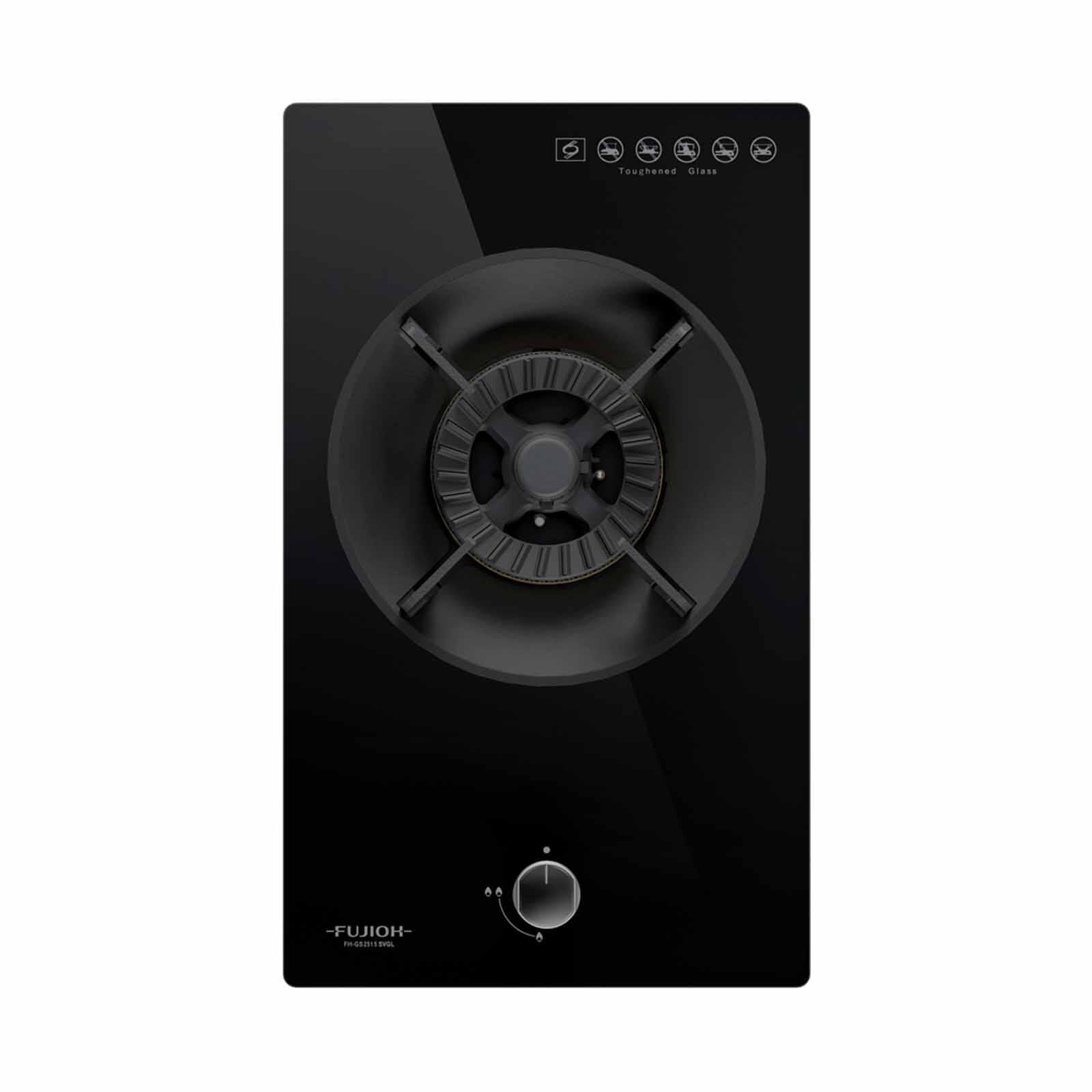 FUJIOH 30cm 1 Burner Gas Hob (tg) (exclude Installation) FH-GS2515 SVGL TG-image 1