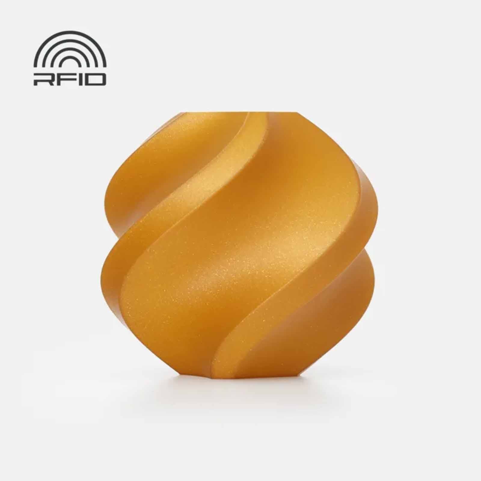 BAMBU LAB Pla Sparkle Filament - Classic Gold Sparkle - With Bambu Reusable Spool BAM-A08-Y1-1.75-1000-SPL