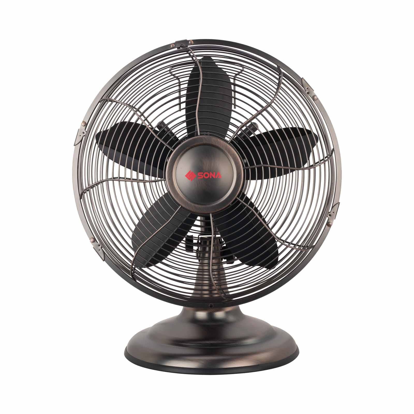 SONA 12 In Antique Desk Fan SAF6912-image 1
