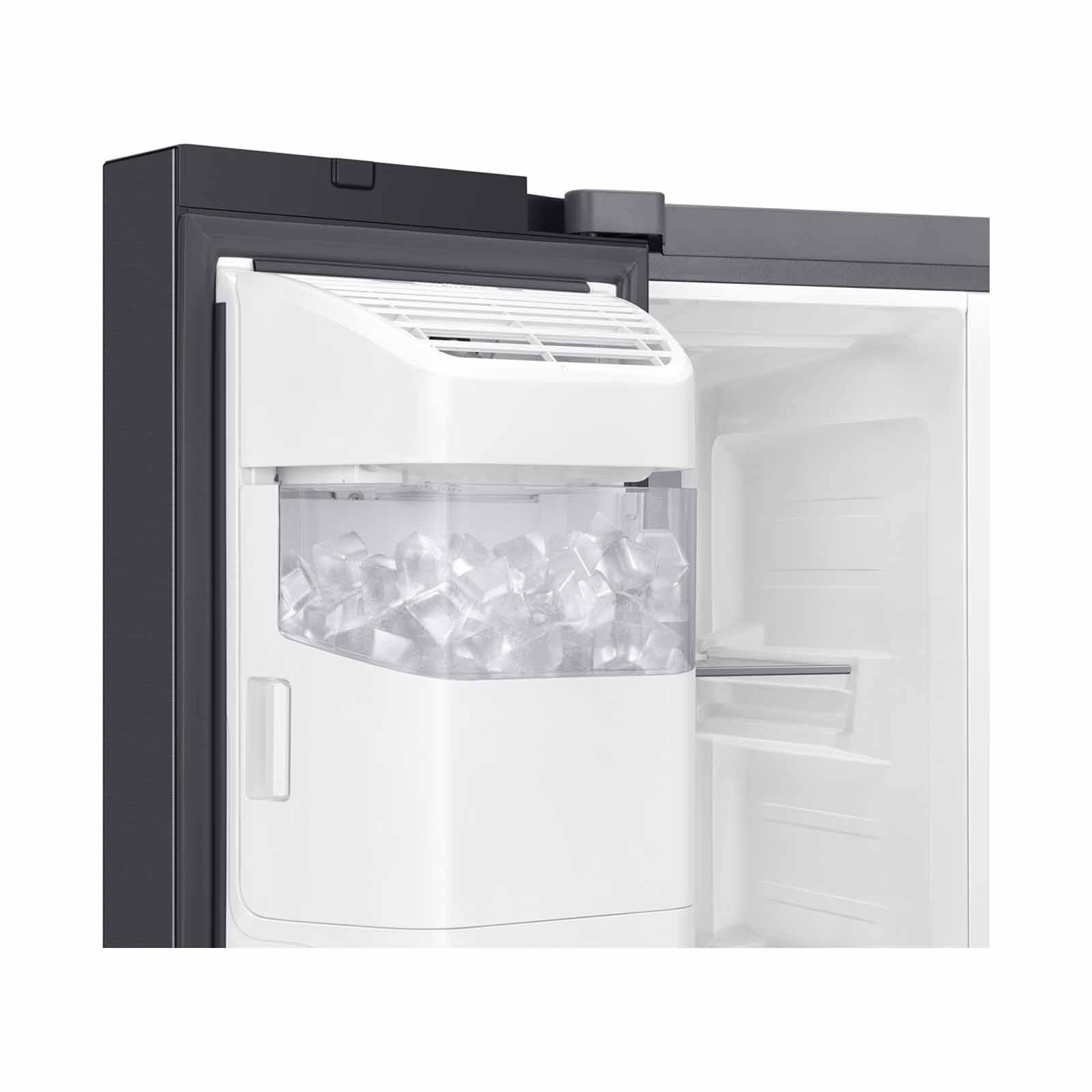 SAMSUNG Side By Side Fridge (635l) - Matt Doi Metal (non-plumbing) RS70F65K3FSS-image 6