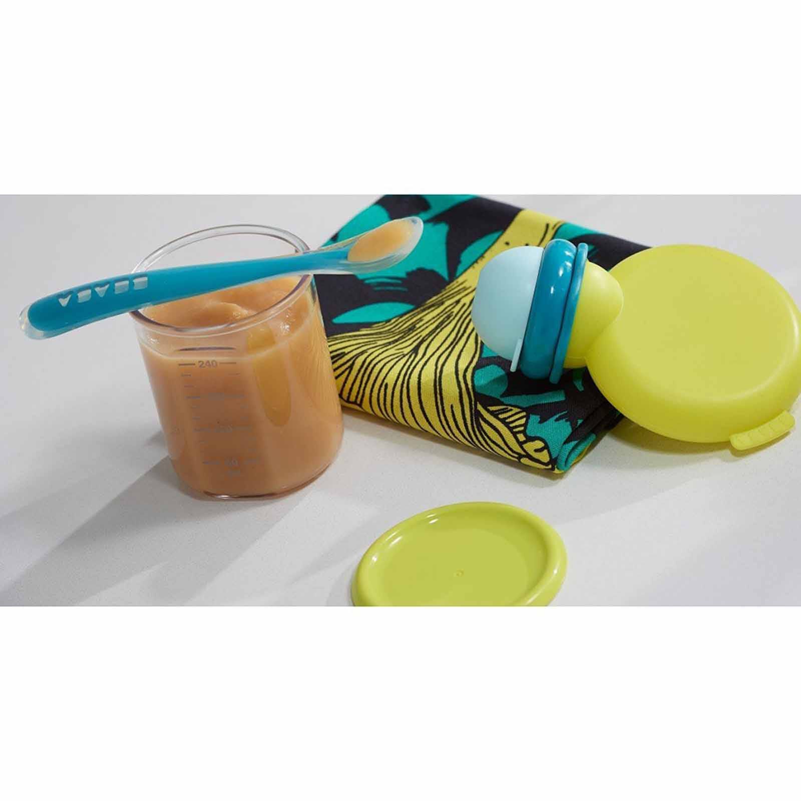 BEABA Silicone Spoons 4m+ 4 Pack - Eucalyptus/airy Green/light Mist/dark Blue (online) 1ST STAGE-image 4