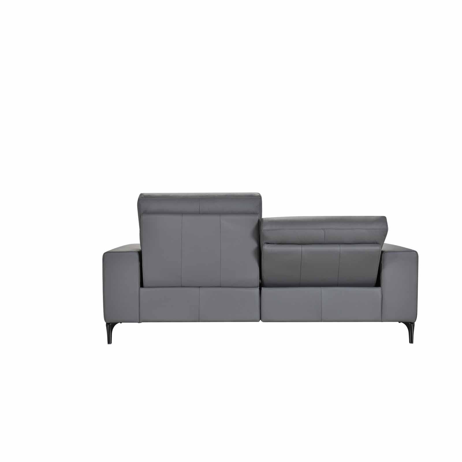 MUZE 3rr-e Seater (fl)w Storage C10 Grey Full Leather Sofa VANNA-image 6
