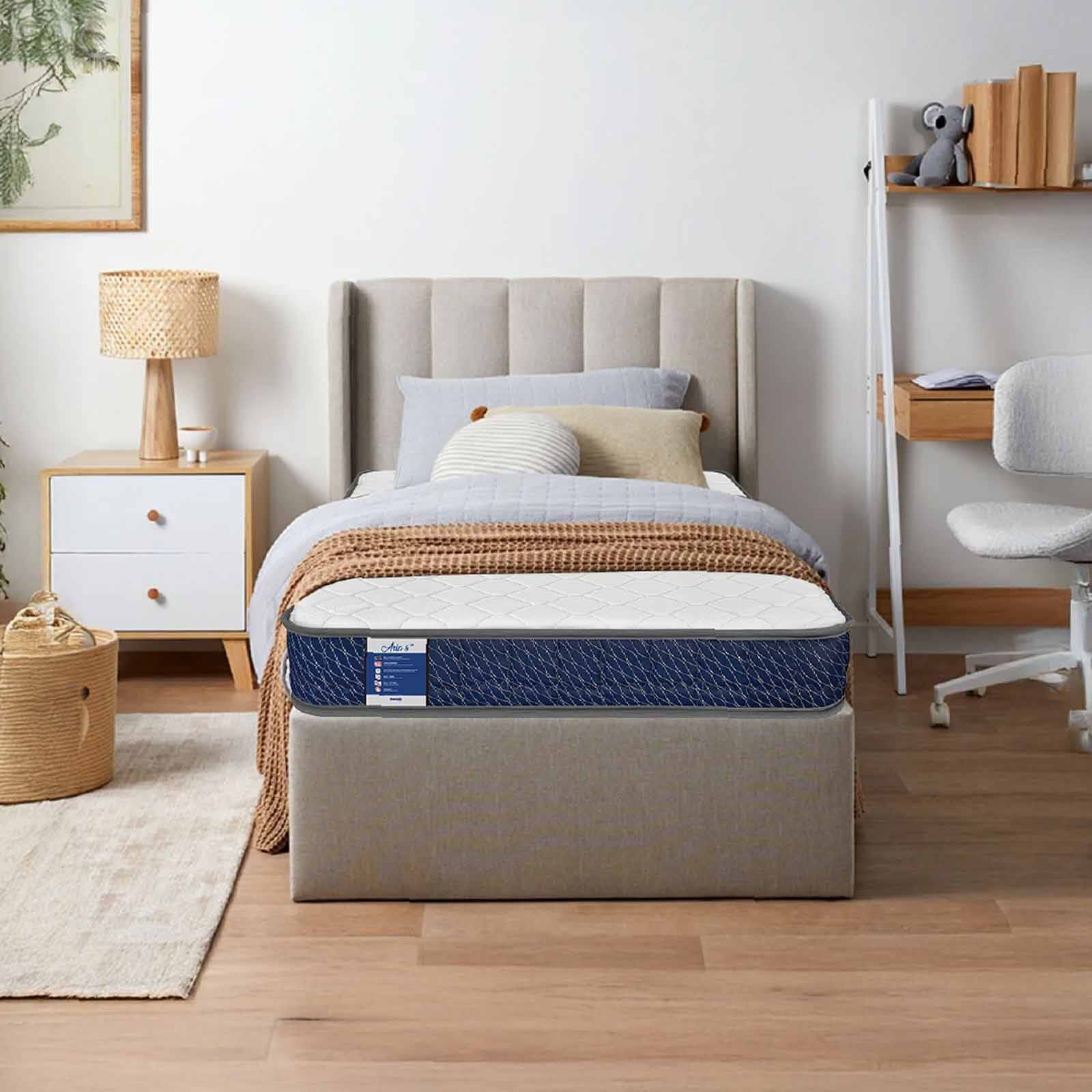 DUNLOPILLO Divan Box, Pull Out & Headboard With 2 Button Design DIVAN BOX FULL SET-image 3