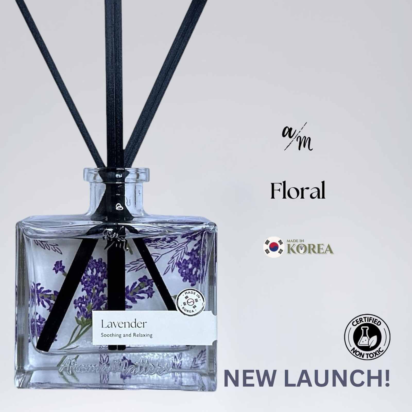 AROMA MATT Lavender Reed Diffuser 4.05 Fl.oz (120ml) BOTTLE120-LAVENDER-image 2