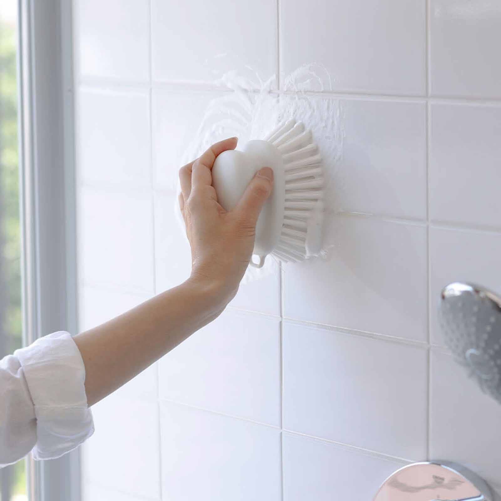 MARNA Bathroom Scrub Brush (122x89x74mm) - White W601-W-image 3