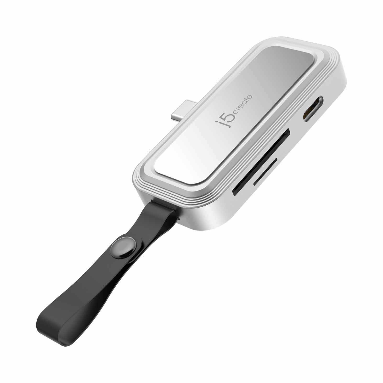 J5CREATE Usb-c To Sd/microsd Adapter For Smartphones (white) JCHSD34W