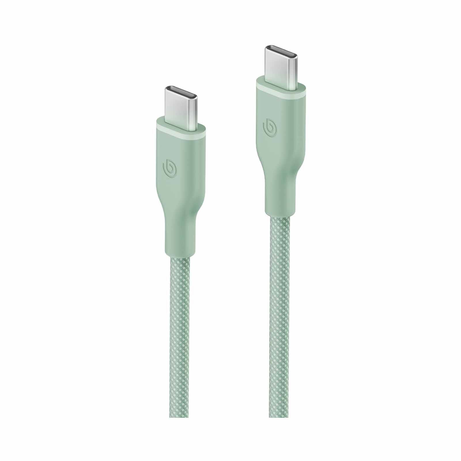 BAZIC Gocharge Weave C-c Cable 480mbps, 60w 1.5m - Green CBL-GCWE-GRN150-image 2