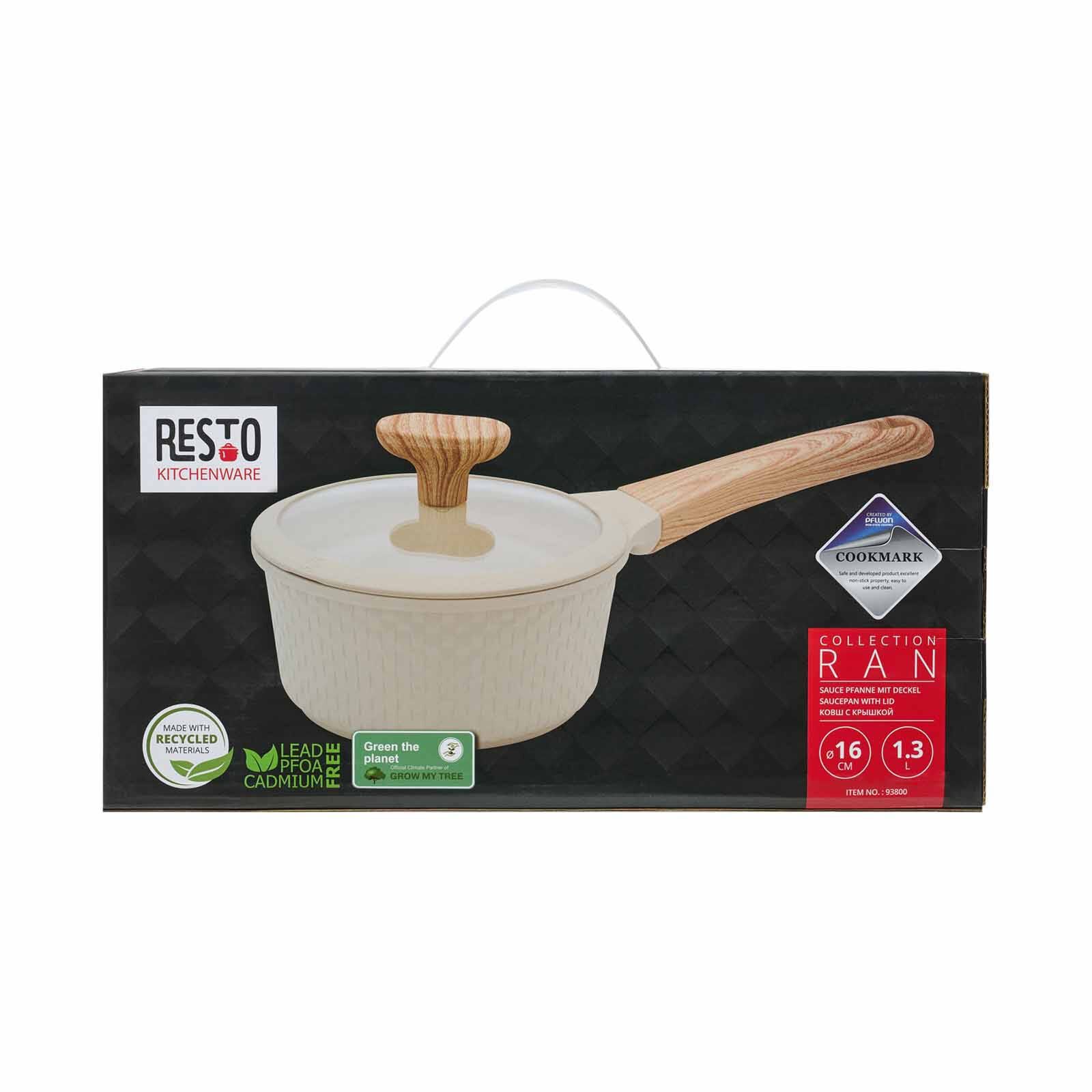 RESTO Sauce Pan With Lid 16inch - Beige 93800-image 2
