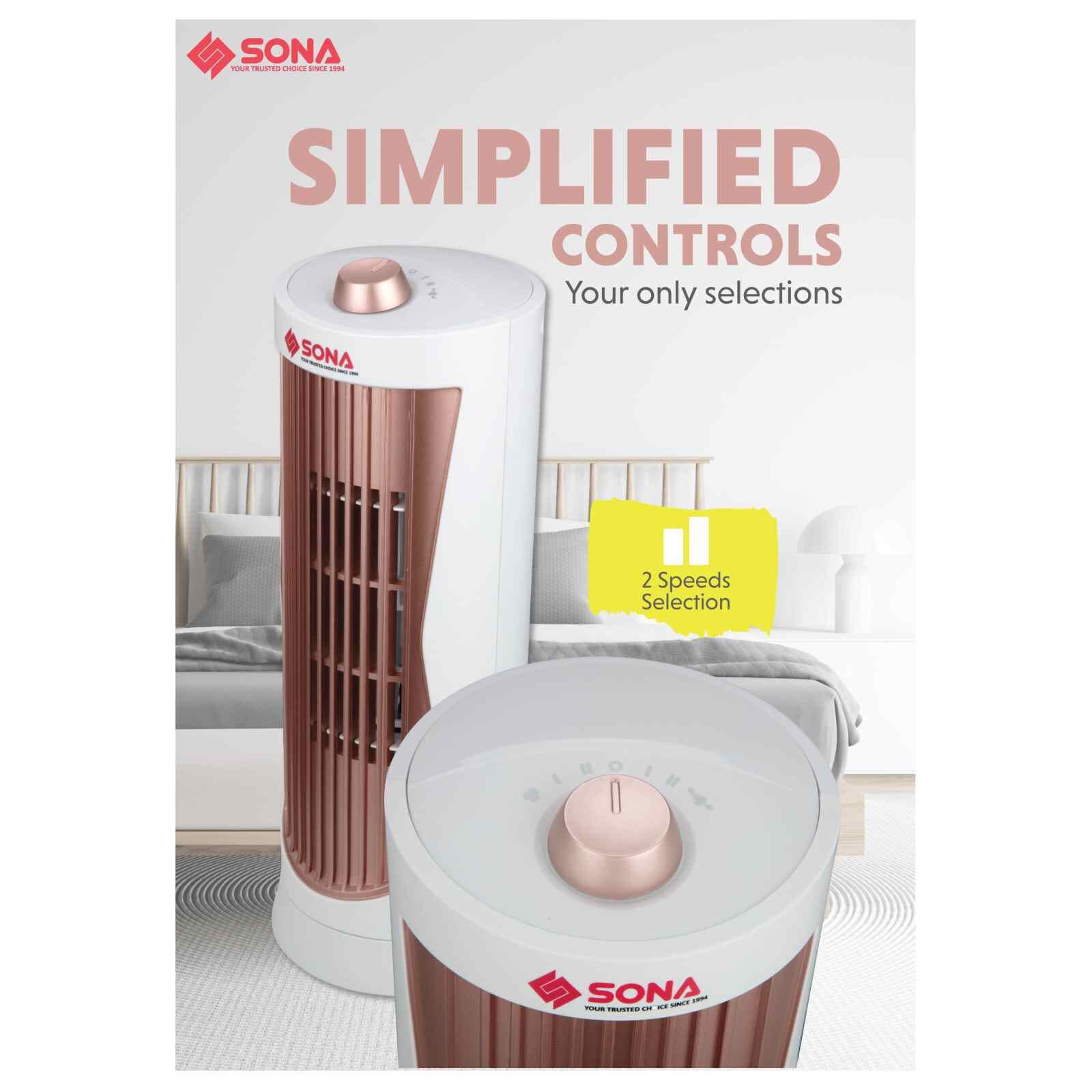 SONA Mini Tower Fan (white) SFT1760-image 7