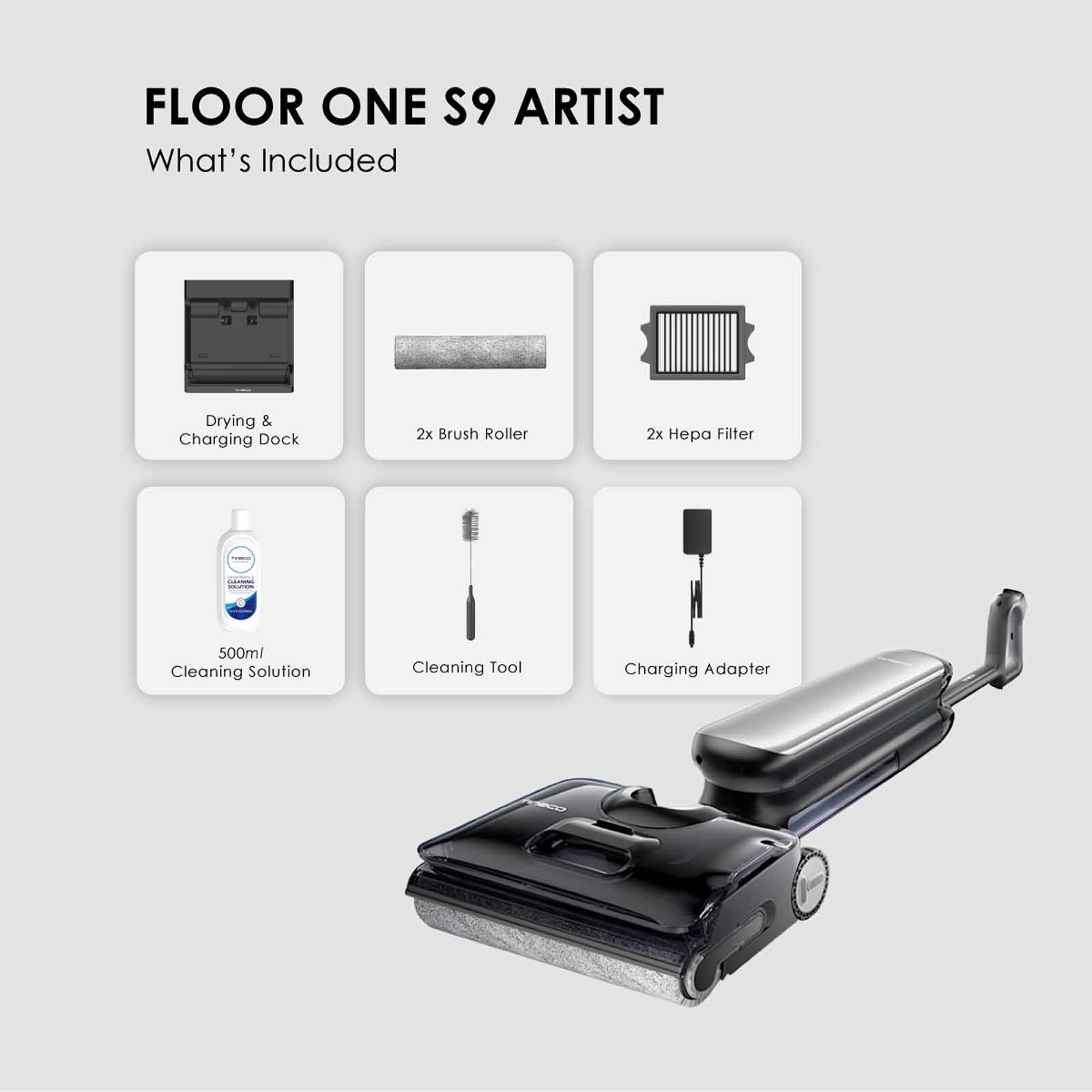 TINECO Floor One S9 Artist Premium Smart Cordless Floor Washer FLOOR ONE S9 ARTIST PREMIUM-image 9