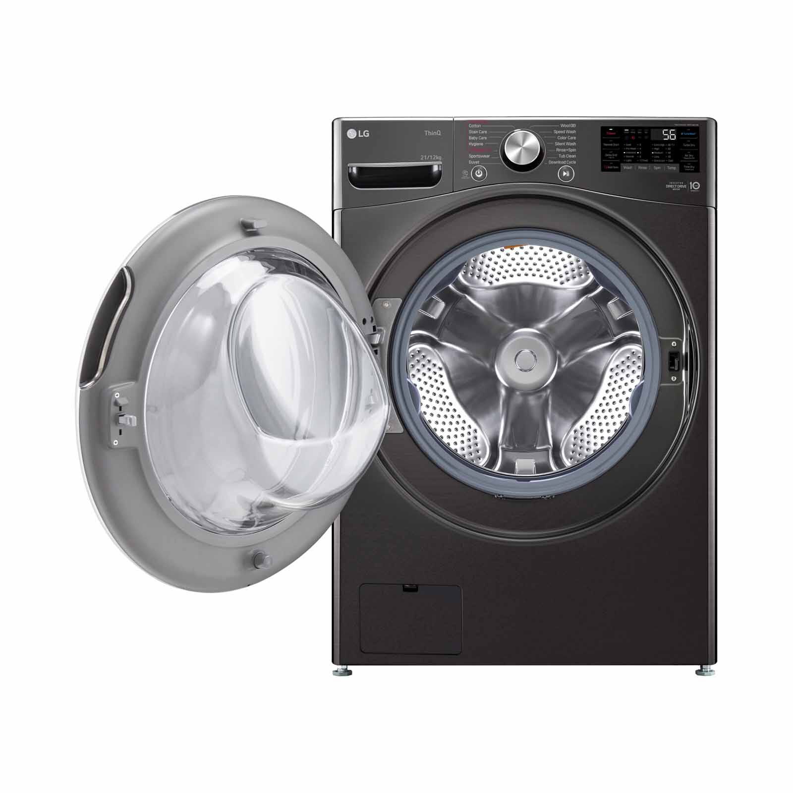 LG Front Load Washer And Dryer (21kg/12kg) F2721HVRB-image 5