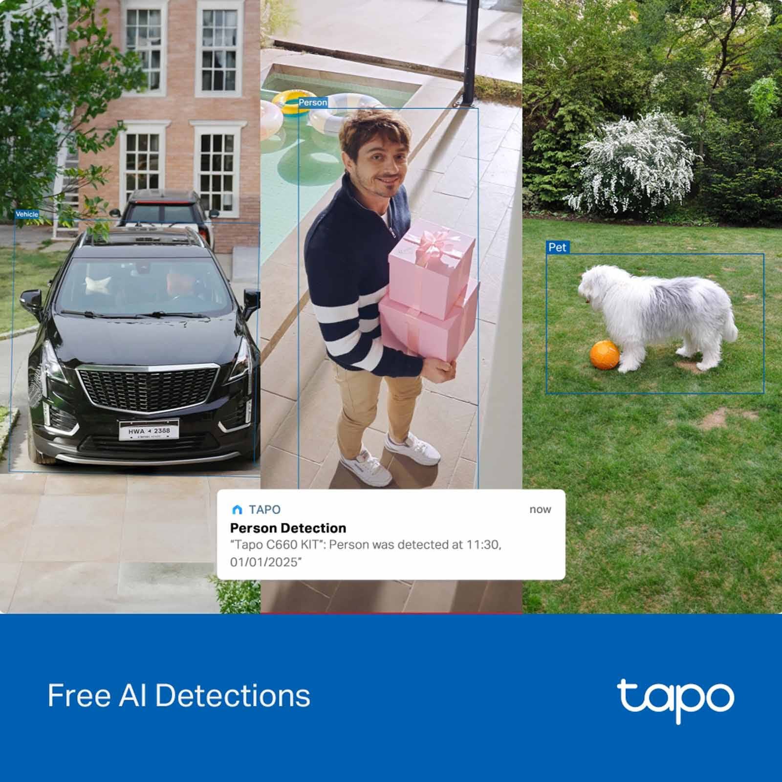 TP LINK Solar-powered Pan/tilt Security Camera Kit TAPO C660 KIT-image 4