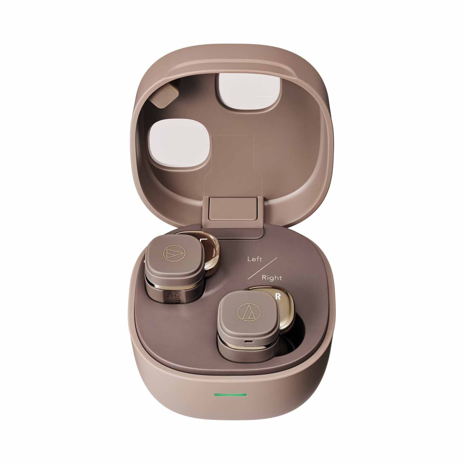AUDIO TECH True Wireless With Active Noise Cancellation - Cafe Latte ATH-SQ1TW2NC CA-image 1