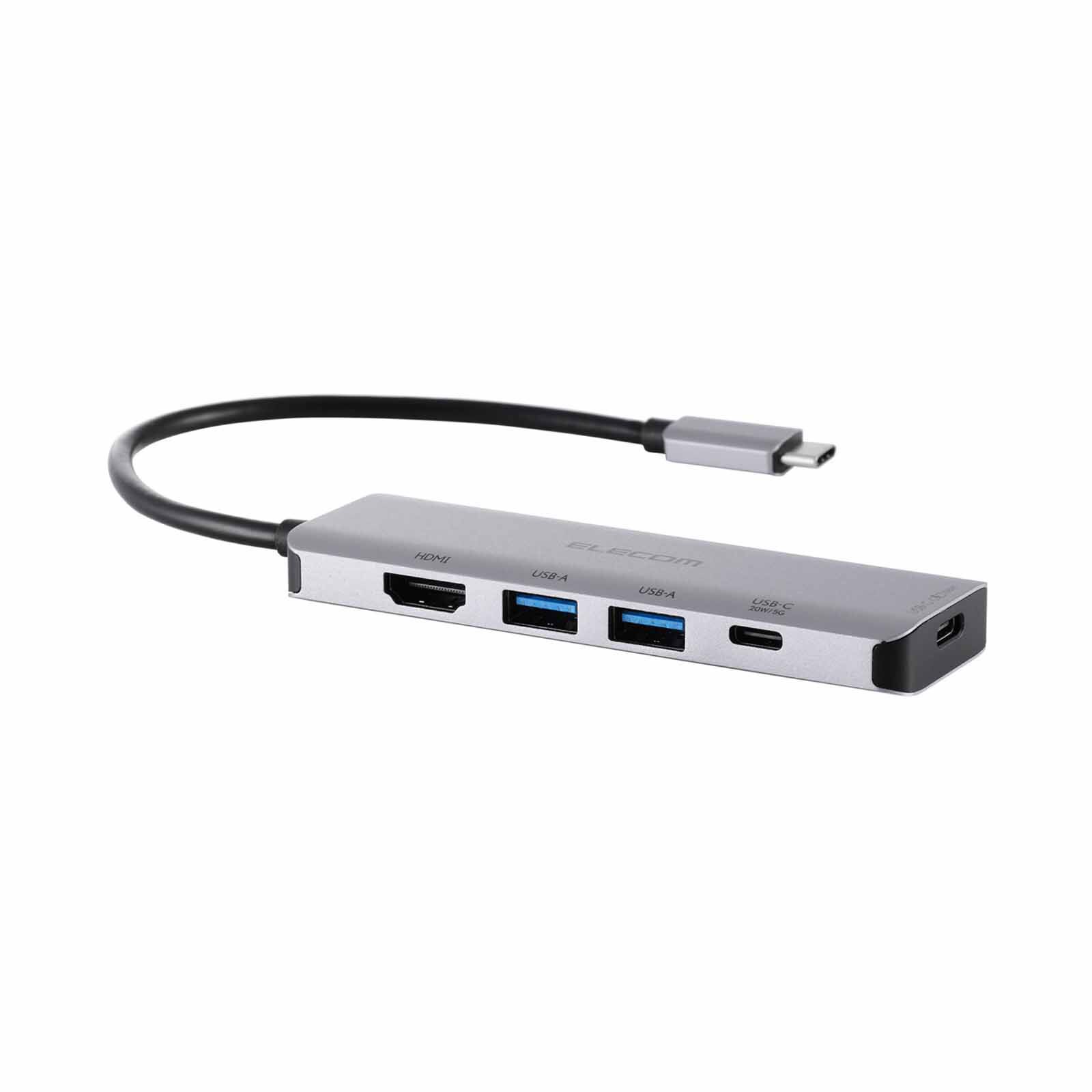 ELECOM Usb Type-c 5-in-1 Pd100w Docking Station (hdmi/usb-c/usb-a) DST-051BPSV-image 2